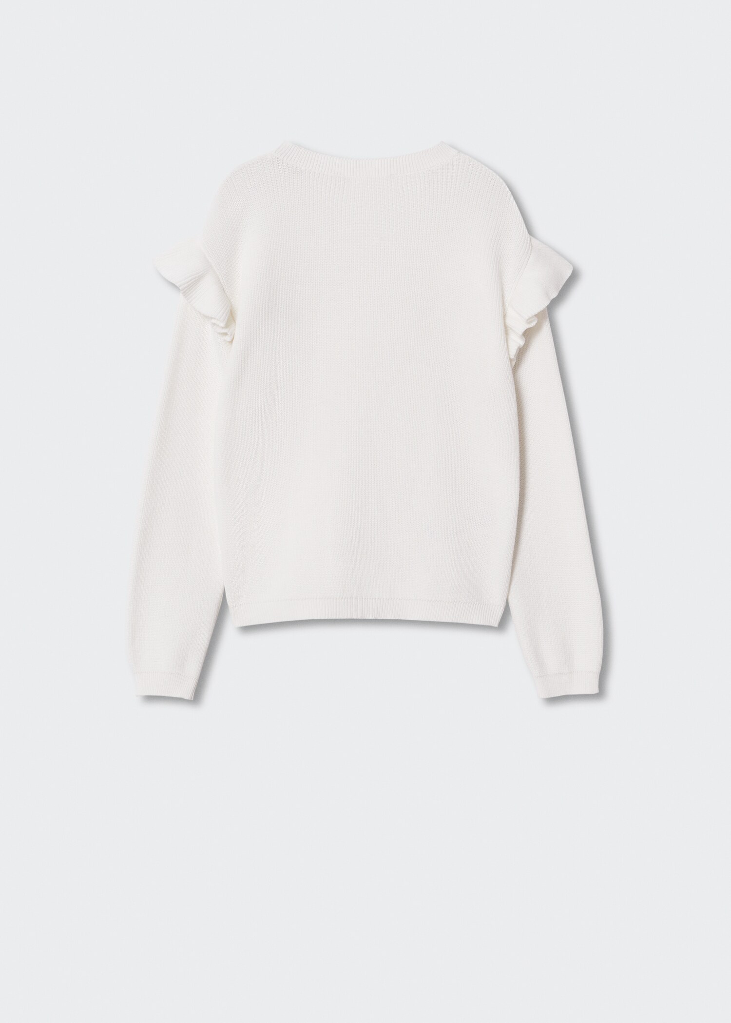 Ruffled cotton sweater - Reverse of the article