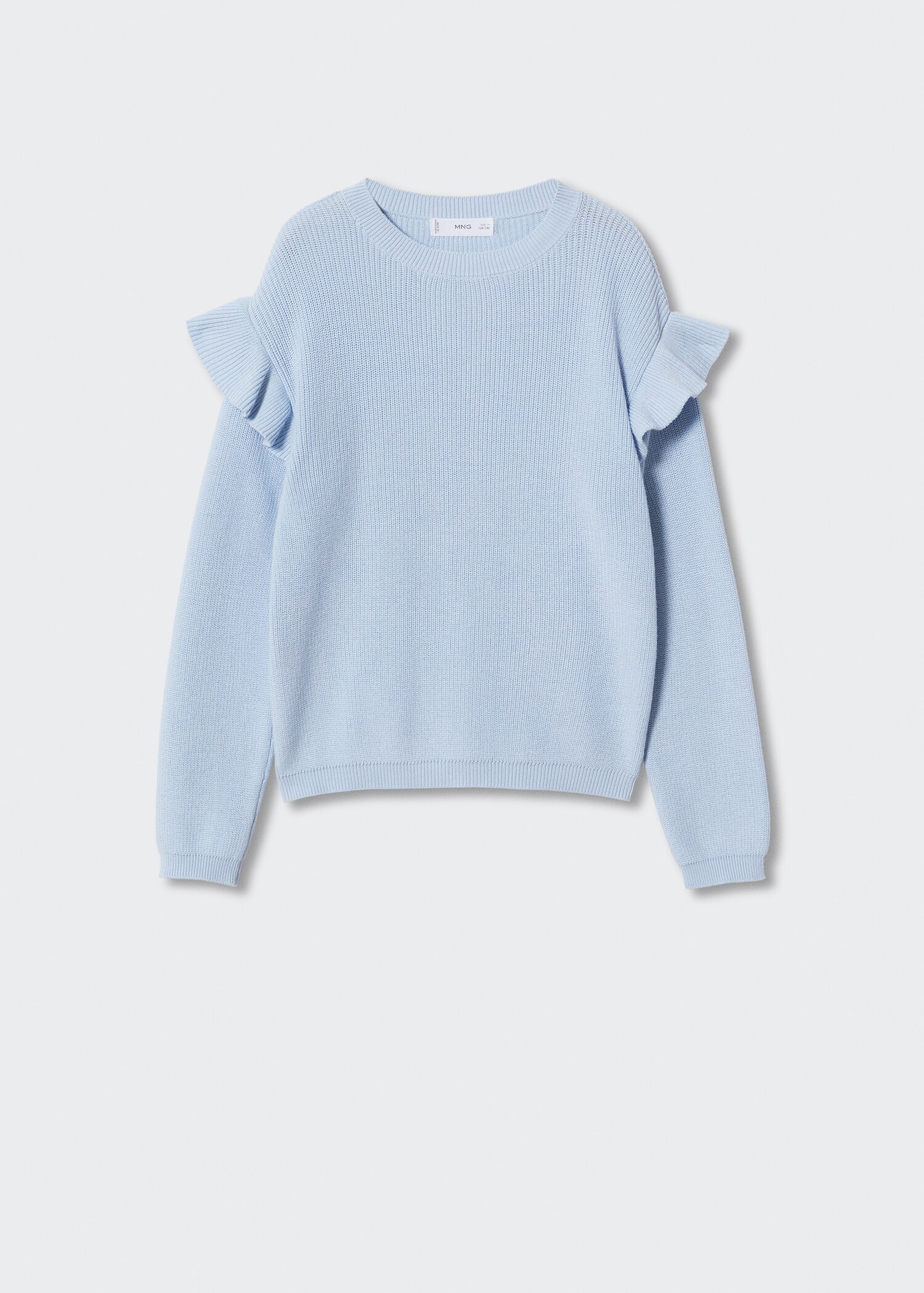 Ruffled cotton sweater - Article without model