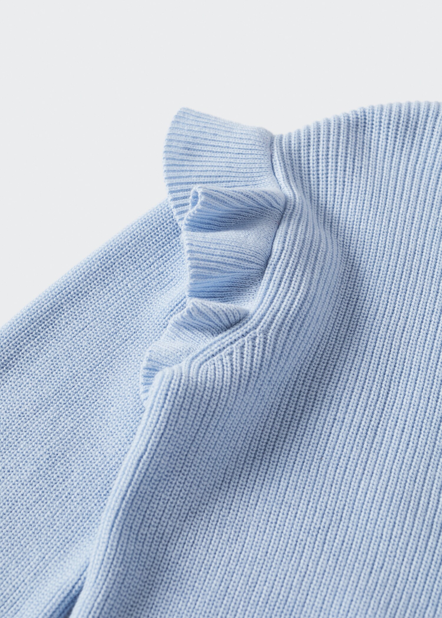 Ruffled cotton sweater - Details of the article 8