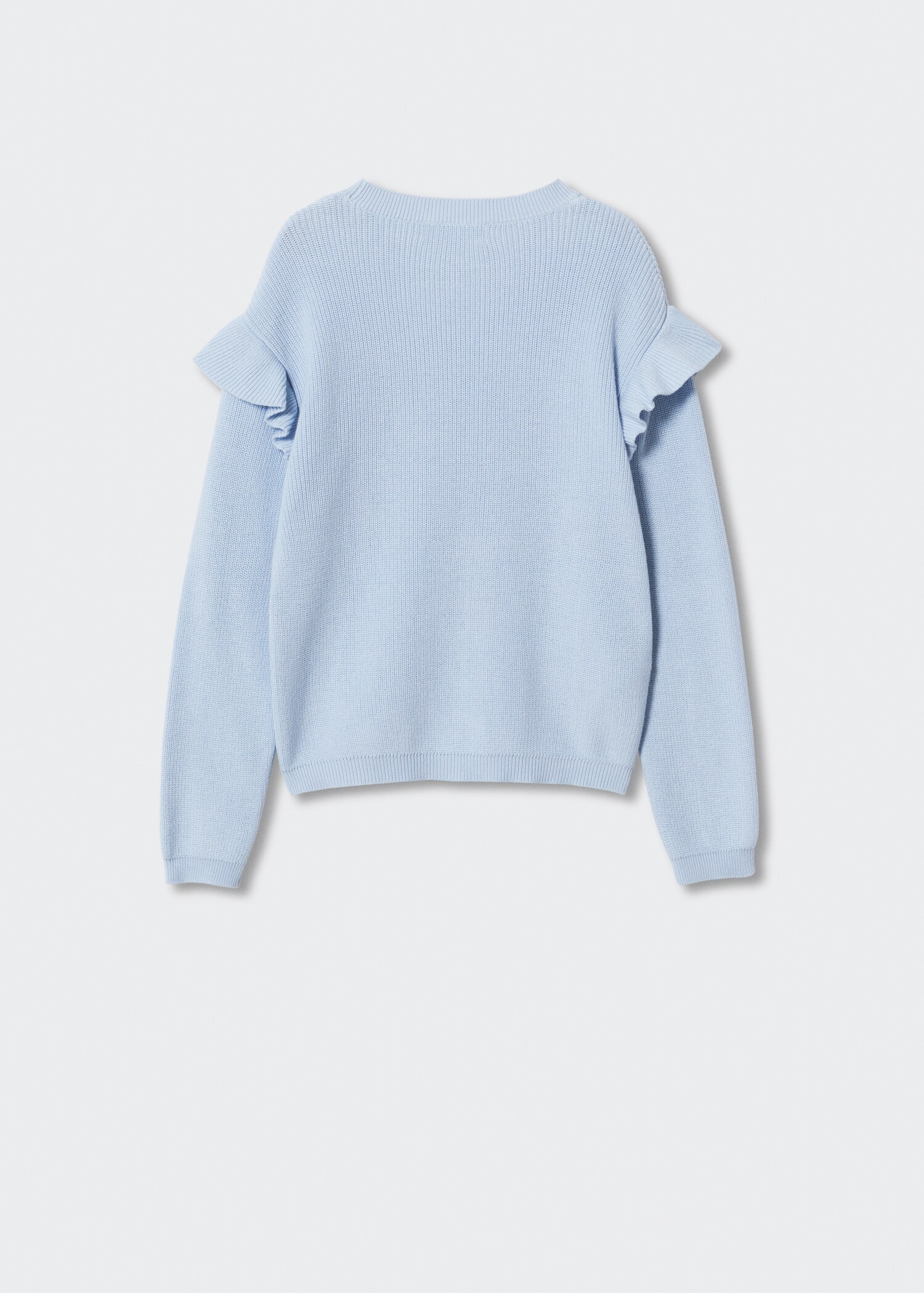 Ruffled cotton sweater - Reverse of the article