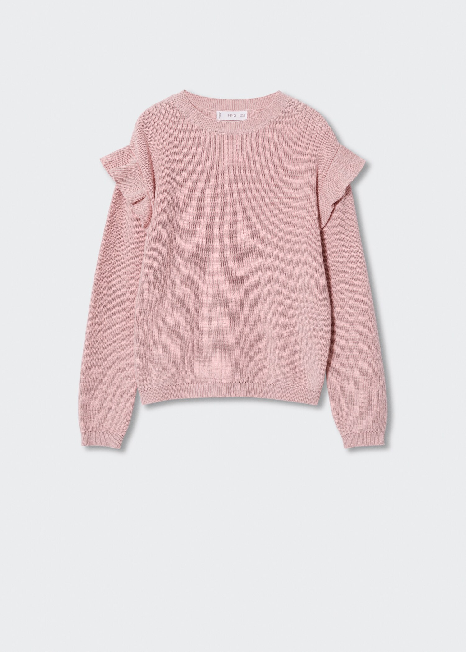 Ruffled cotton sweater - Article without model