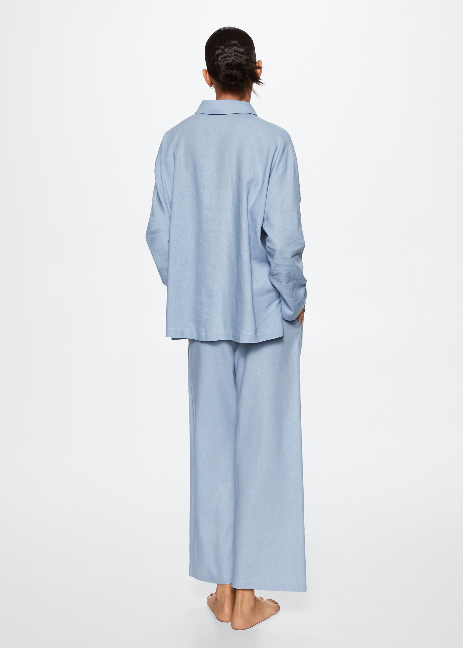 Linen pyjama trousers - Reverse of the article