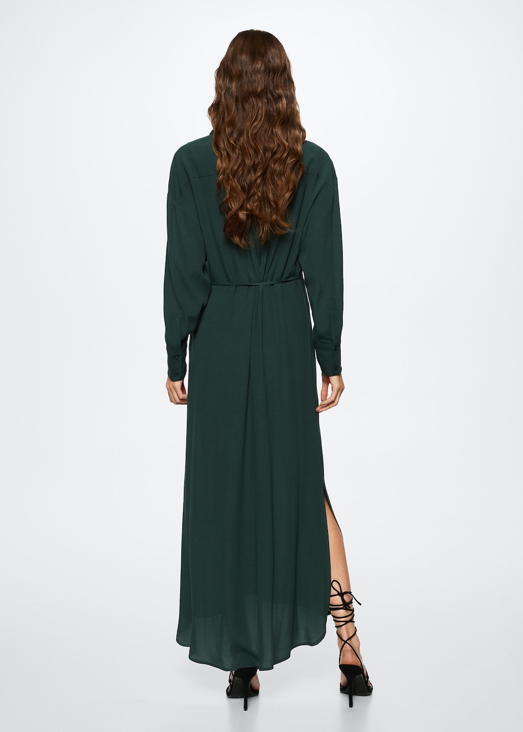 Mango flowy shirt dress online