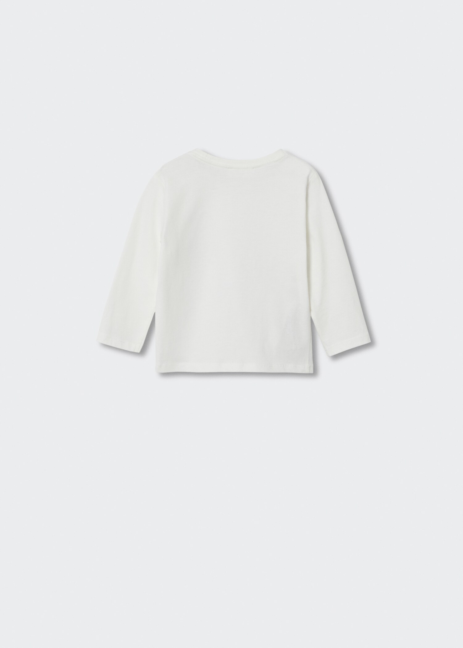Long-sleeved t-shirt with sequins - Reverse of the article