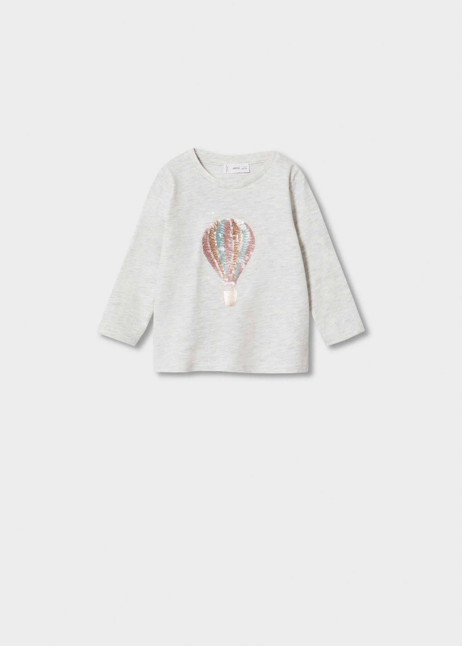 Long-sleeved t-shirt with sequins - Article without model