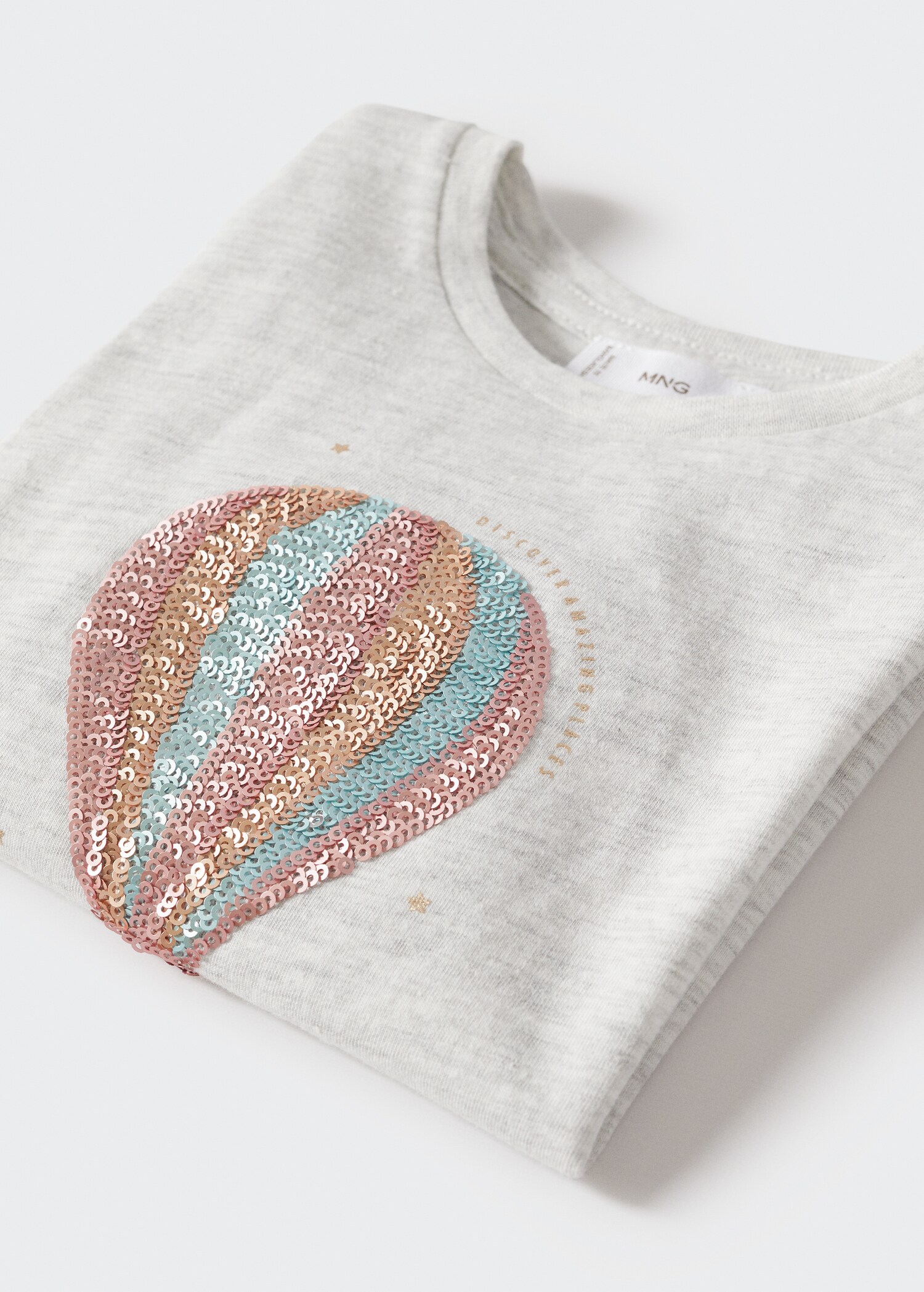 Long-sleeved t-shirt with sequins - Details of the article 8