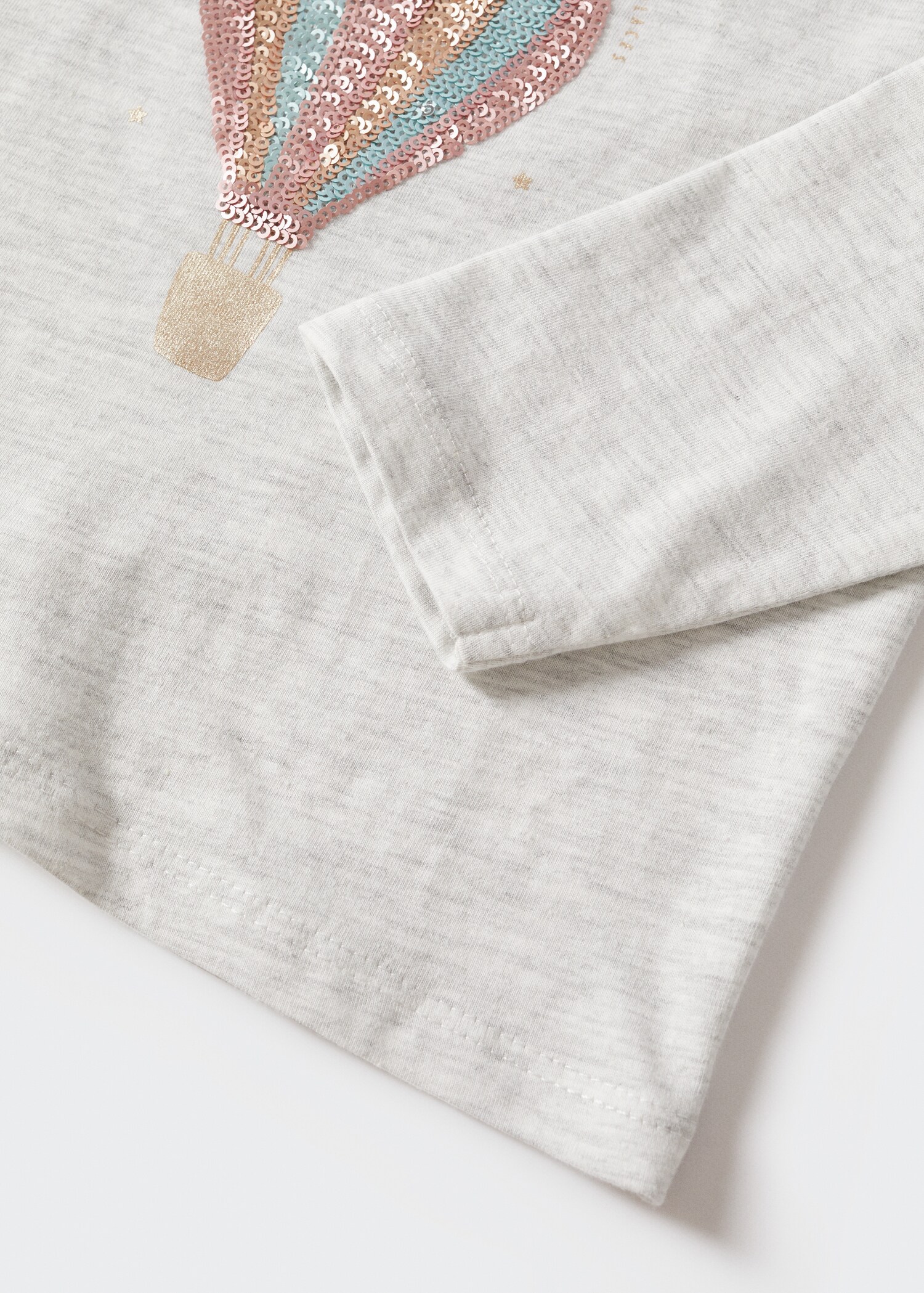Long-sleeved t-shirt with sequins - Details of the article 9