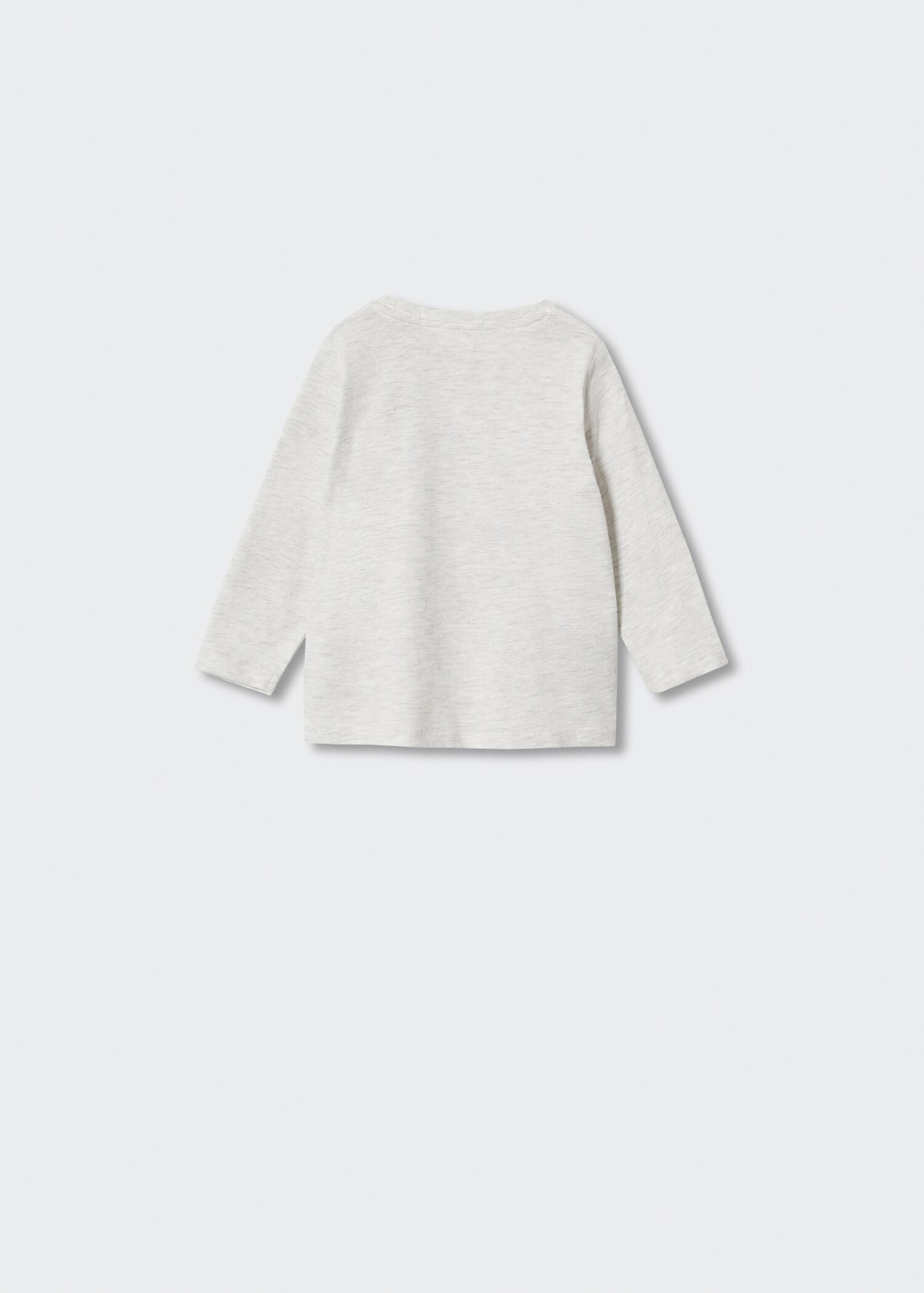 Long-sleeved t-shirt with sequins - Reverse of the article
