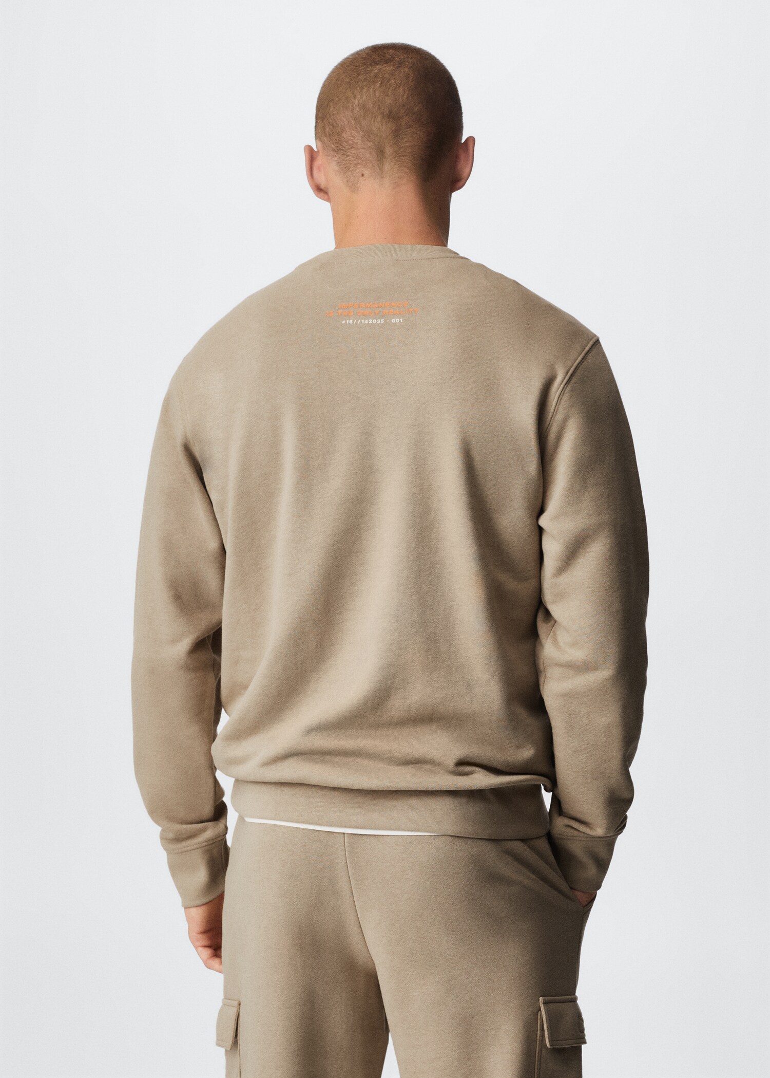 Sudadera algodón mensaje - Reverso del artículo