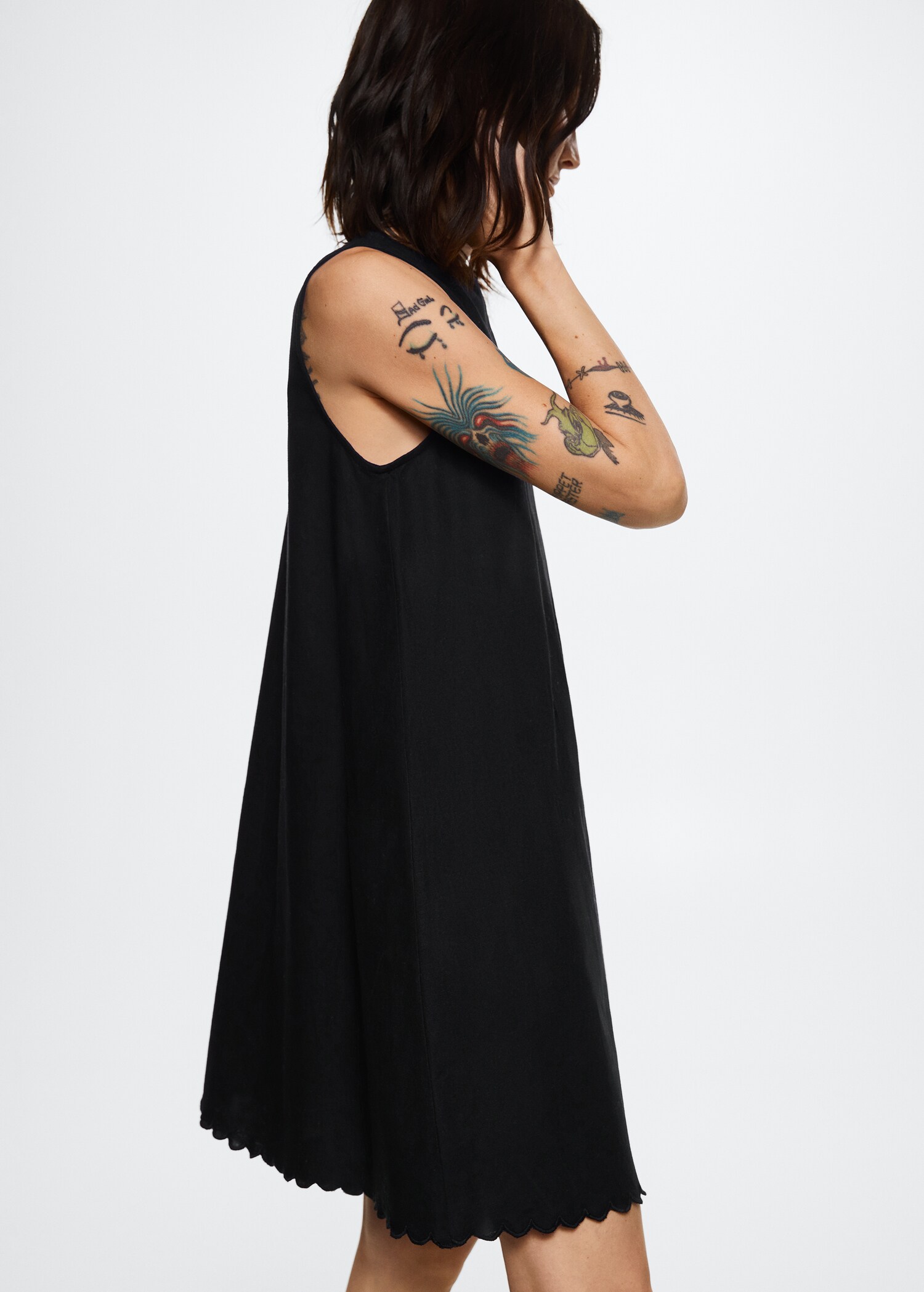 Vestido algodón lino - Detalle del artículo 1