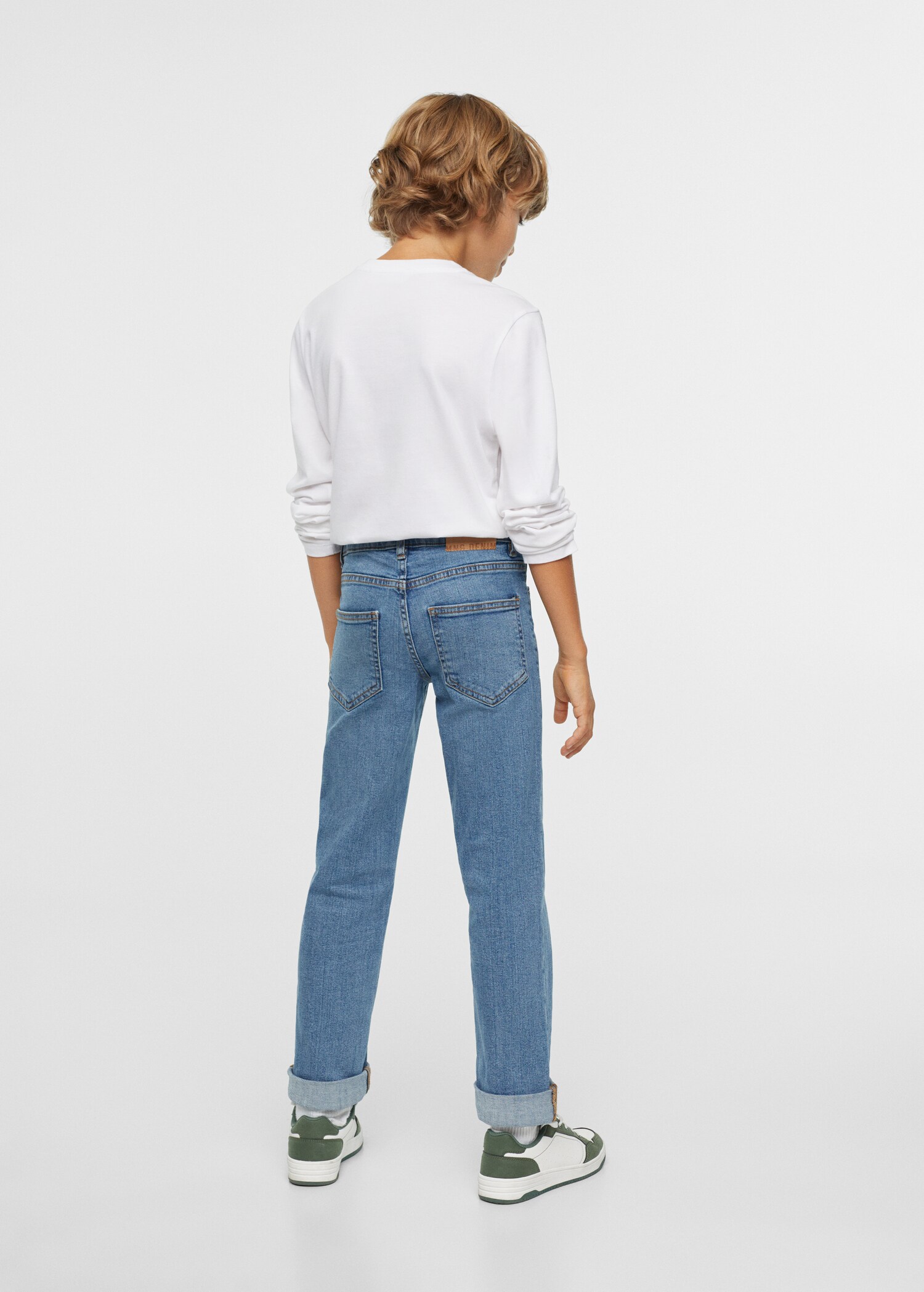 Jeans regular de base com dobra - Pormenor do artigo 3
