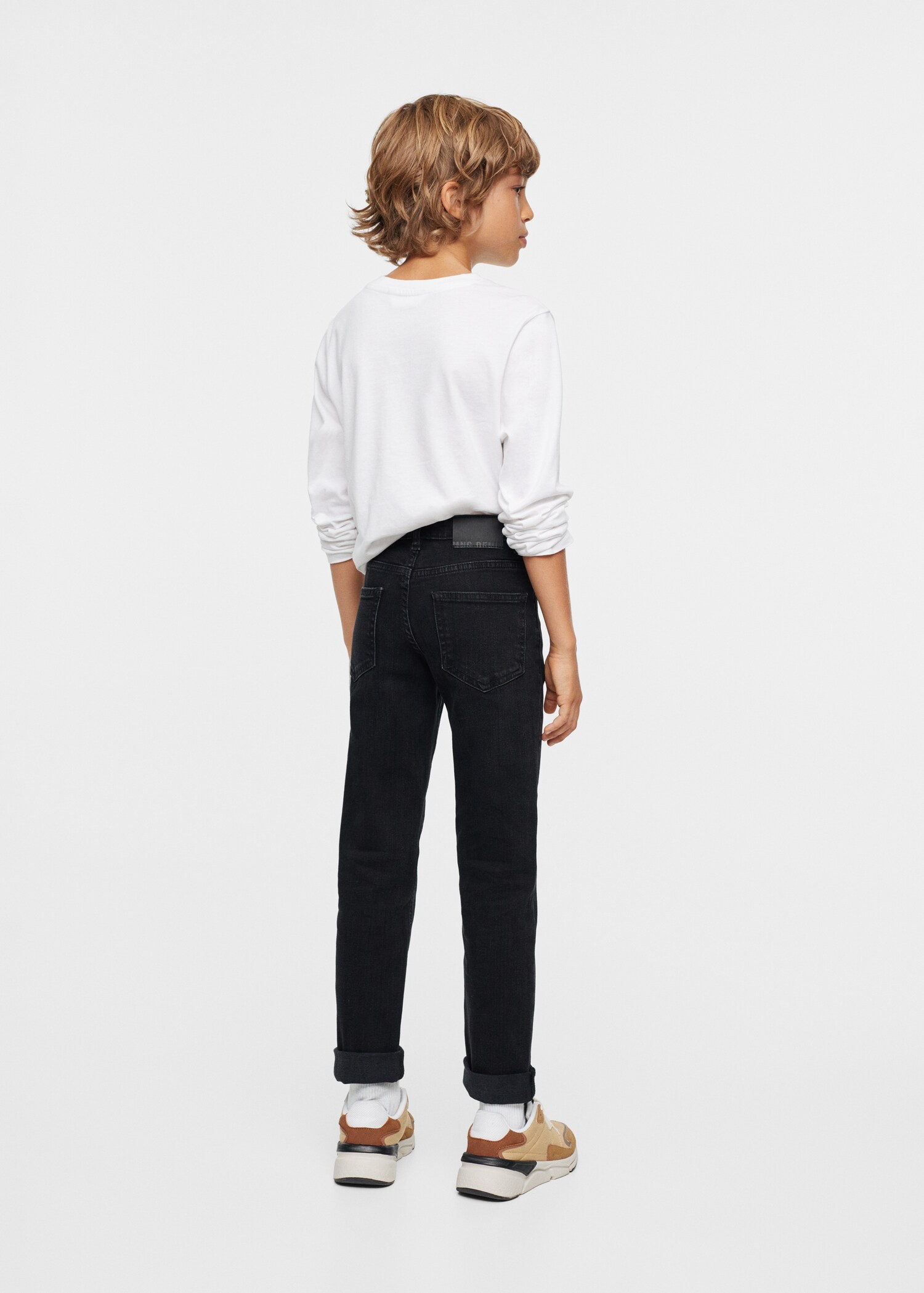 Jeans regular de base com dobra - Pormenor do artigo 3