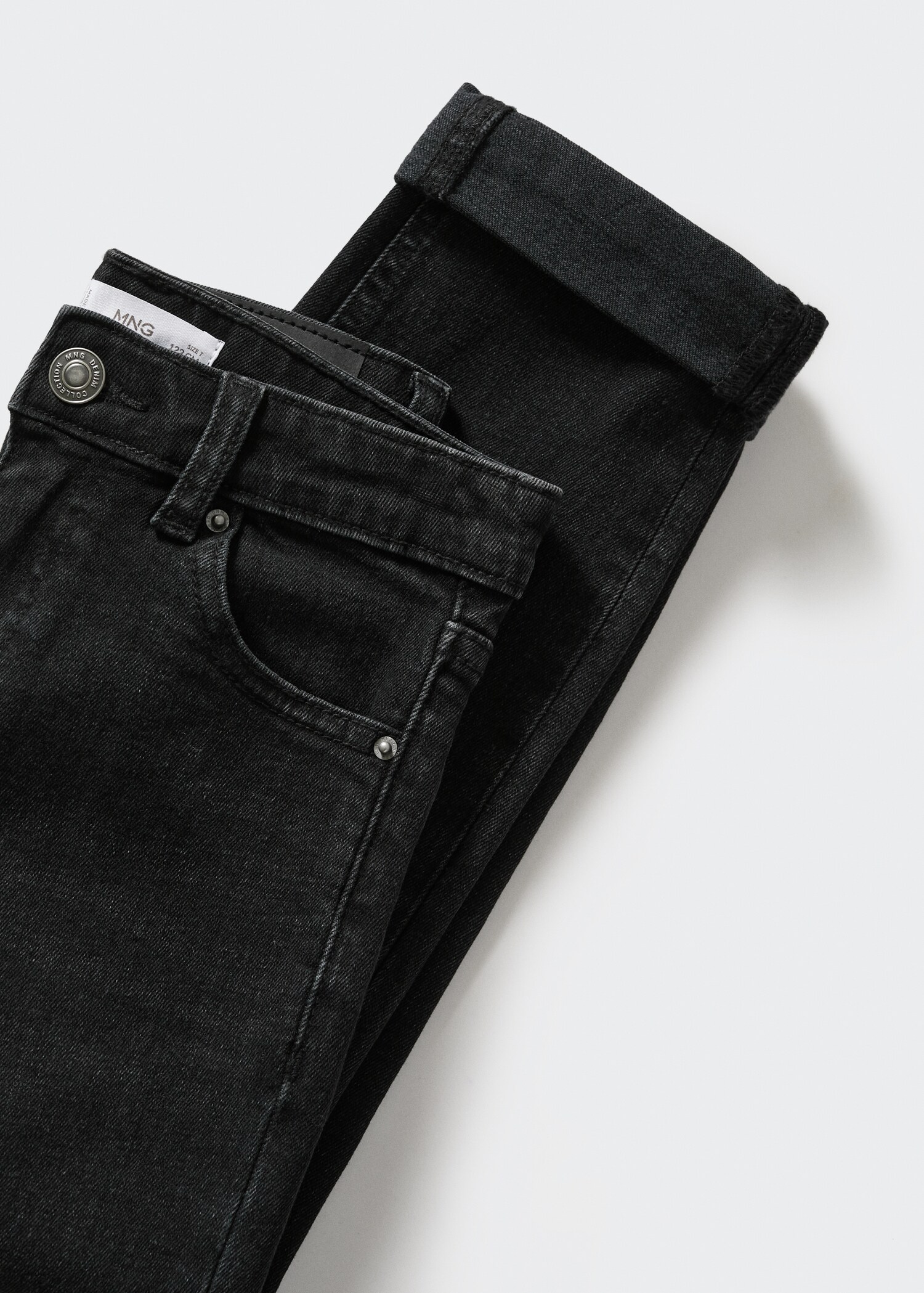 Jeans regular de base com dobra - Pormenor do artigo 8