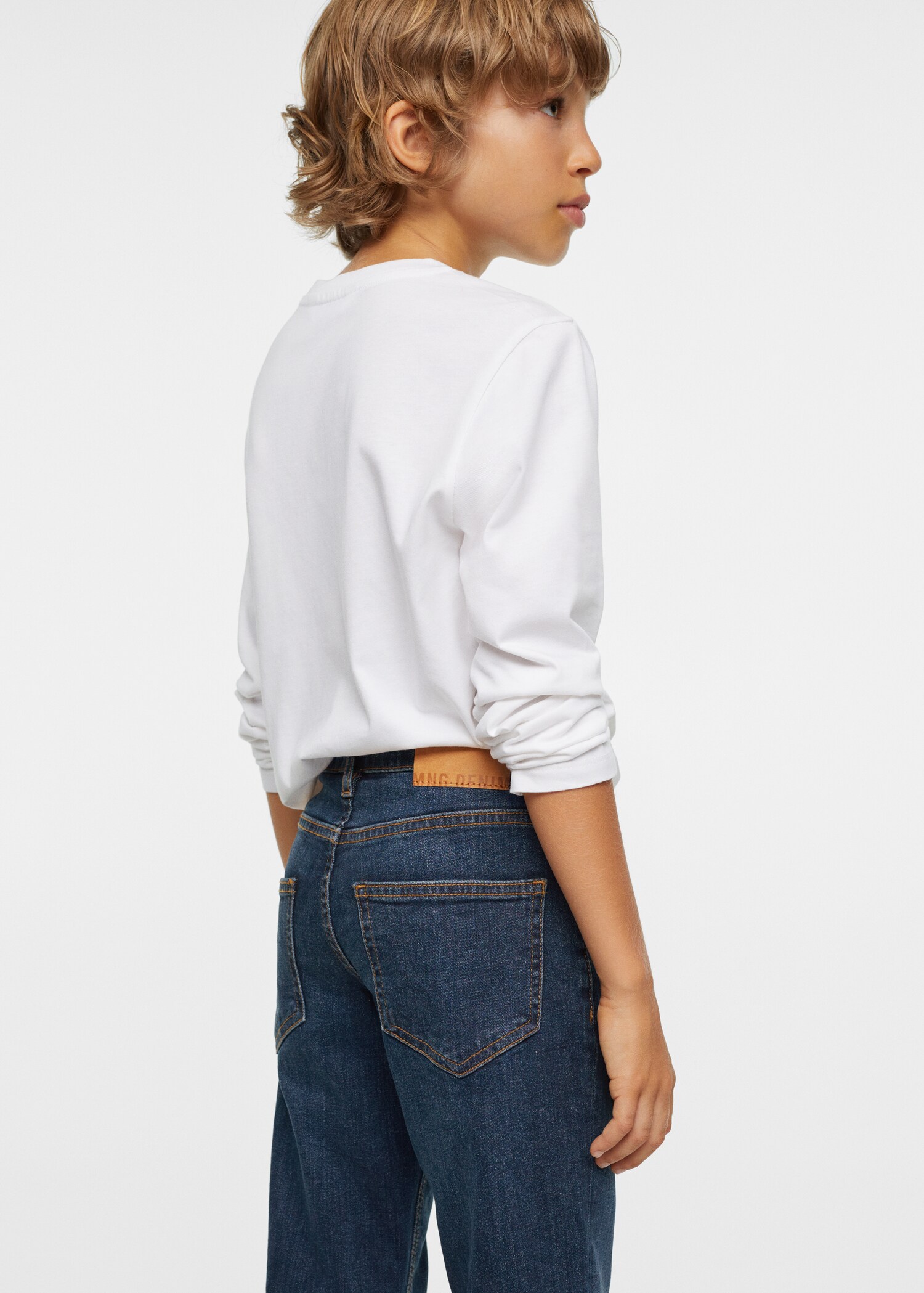 Jeans regular de base com dobra - Pormenor do artigo 2