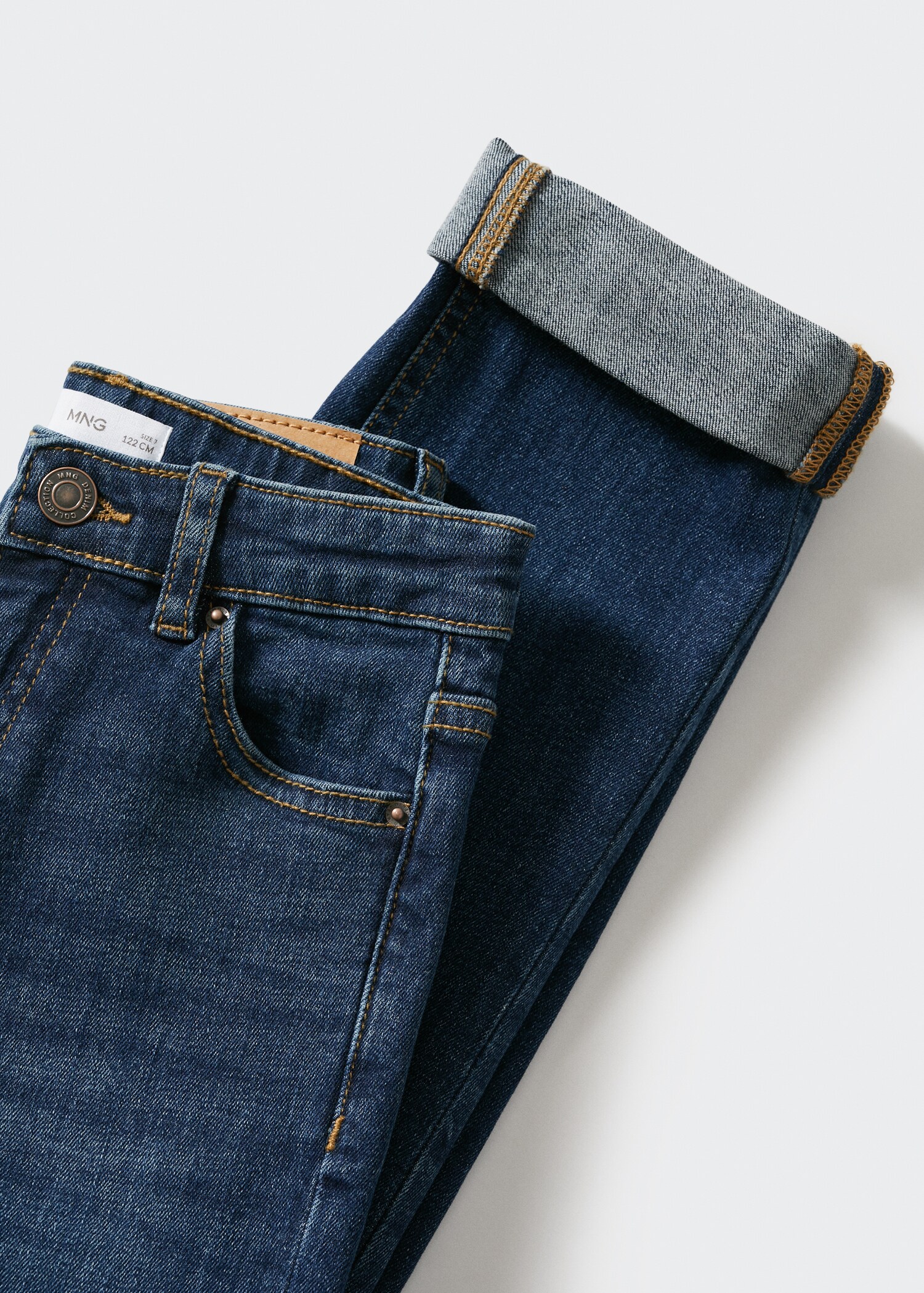 Jeans regular de base com dobra - Pormenor do artigo 8