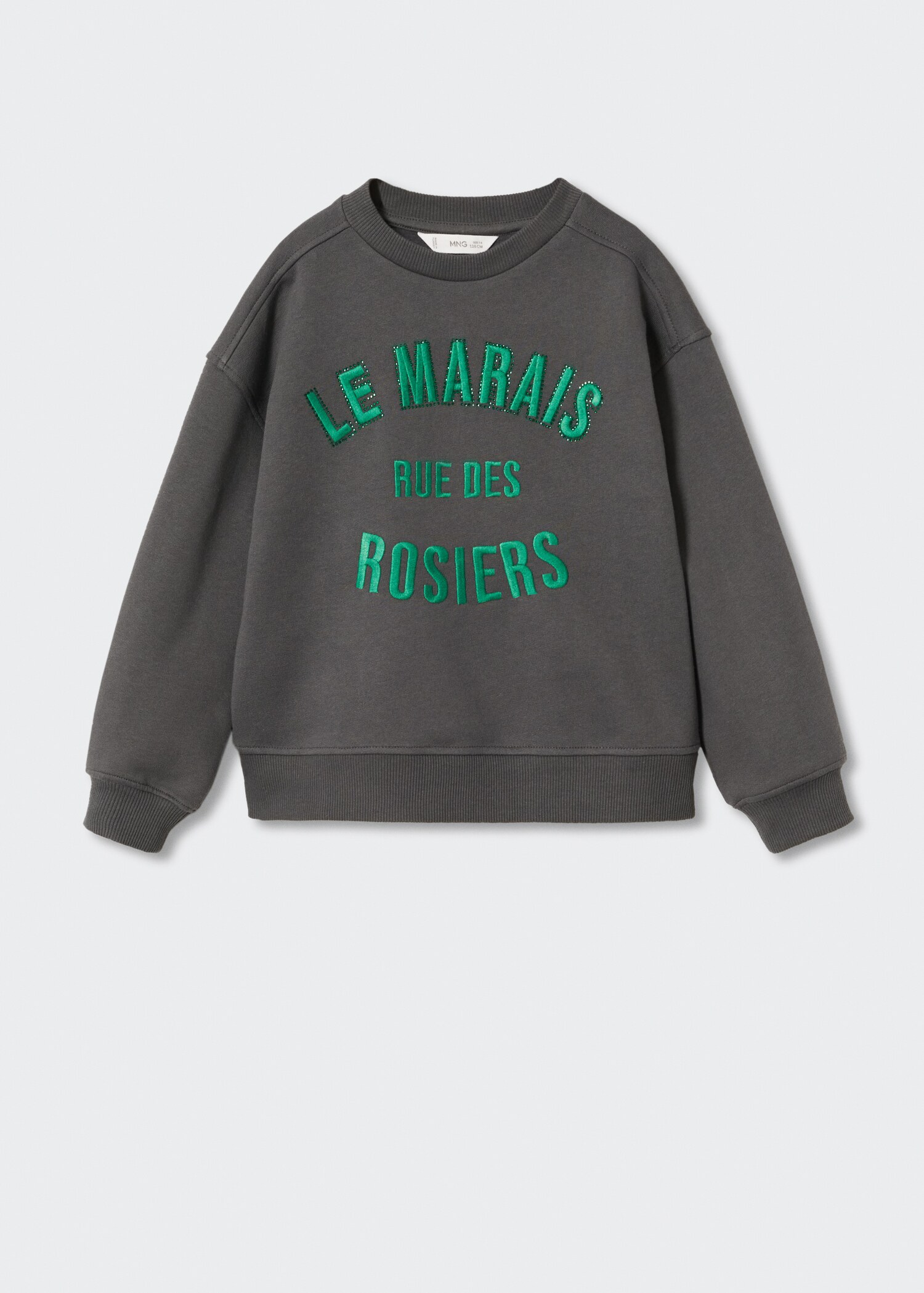 Sudadera mensaje bordado - Artículo sin modelo