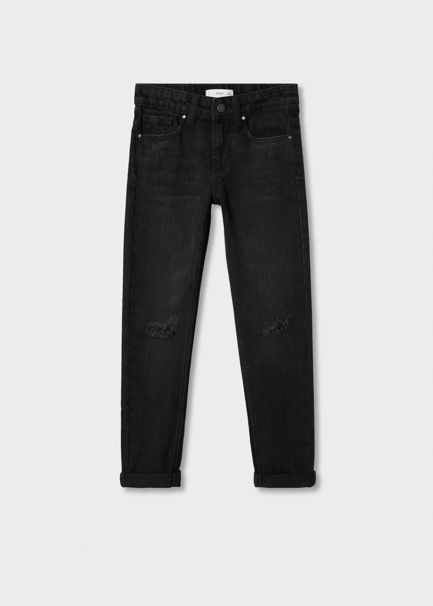 Decorative ripped regular jeans - Article without model