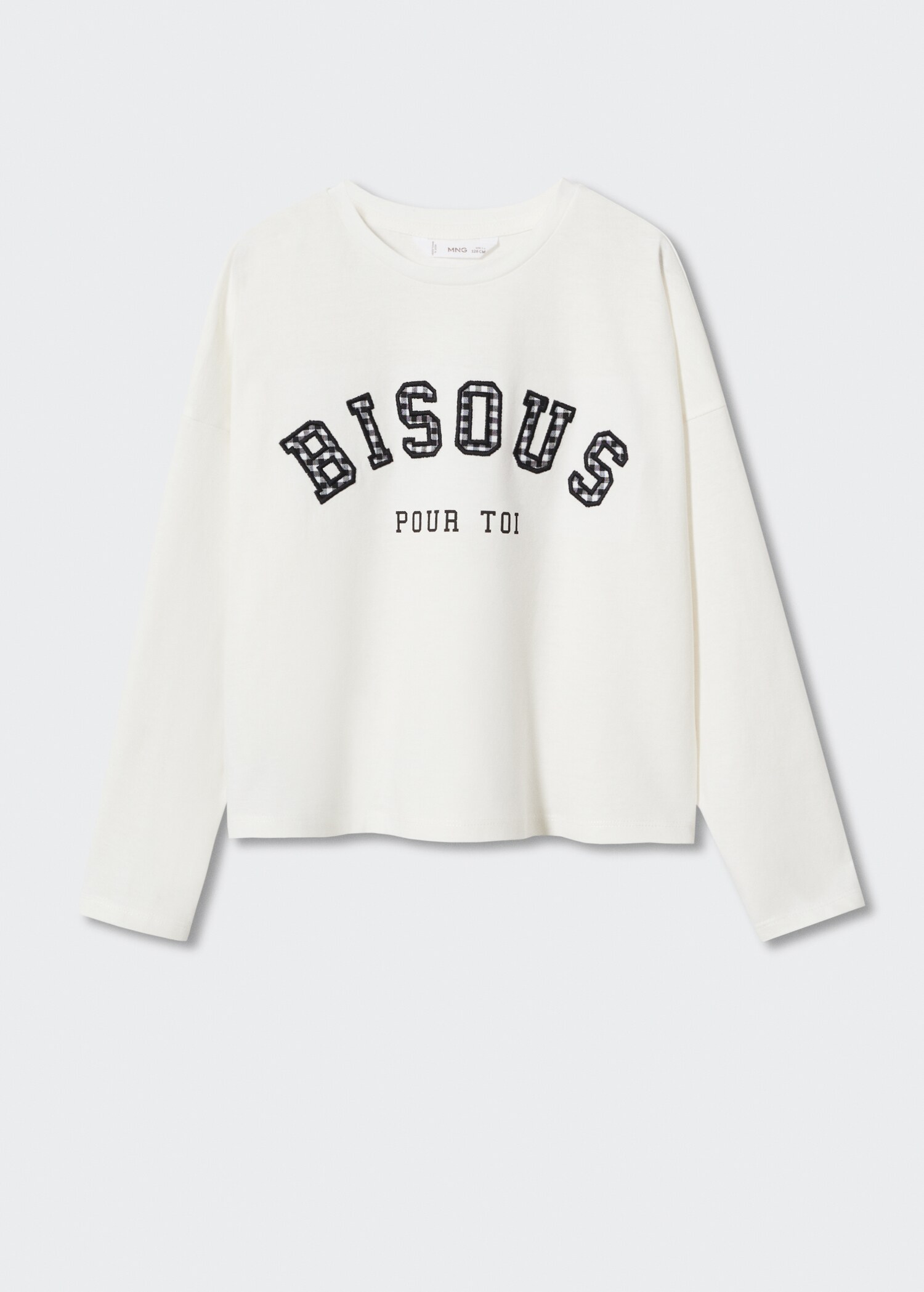 Long-sleeved t-shirt with message - Article without model