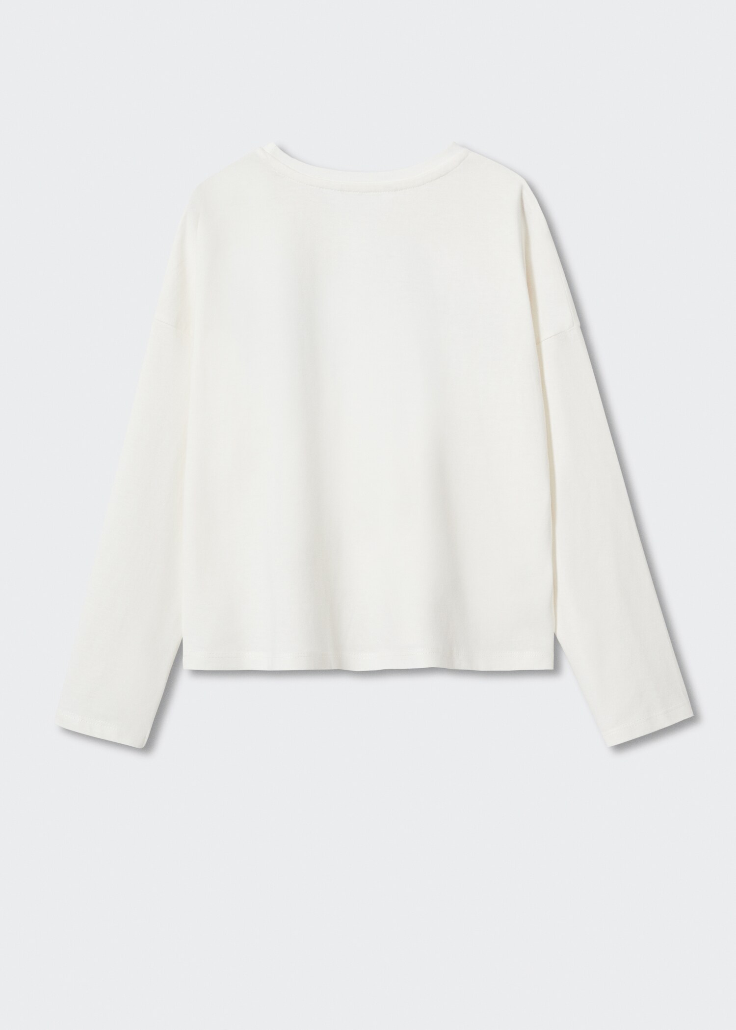 Long-sleeved t-shirt with message - Reverse of the article