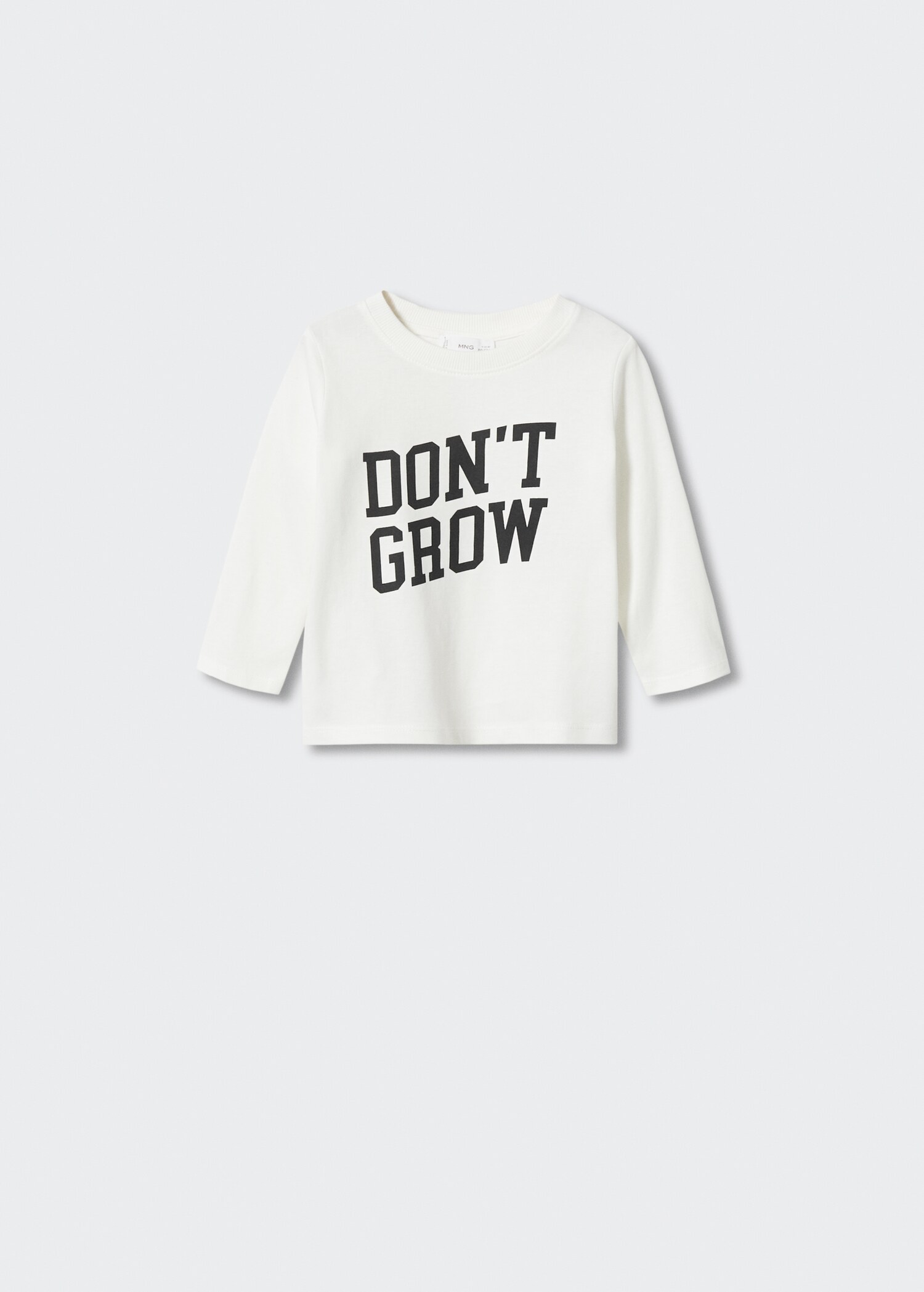 Long-sleeved t-shirt with message - Article without model