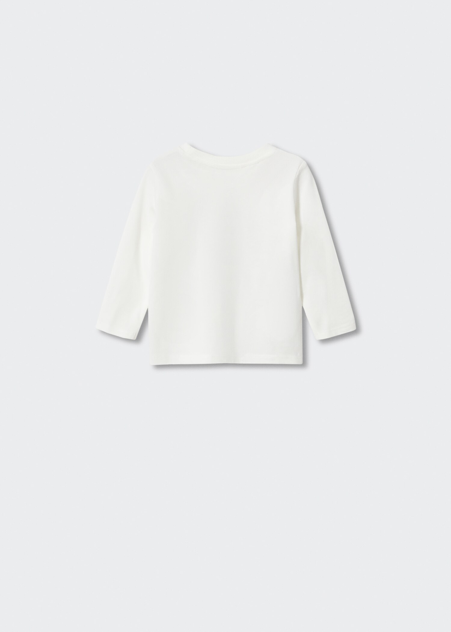 Long-sleeved t-shirt with message - Reverse of the article