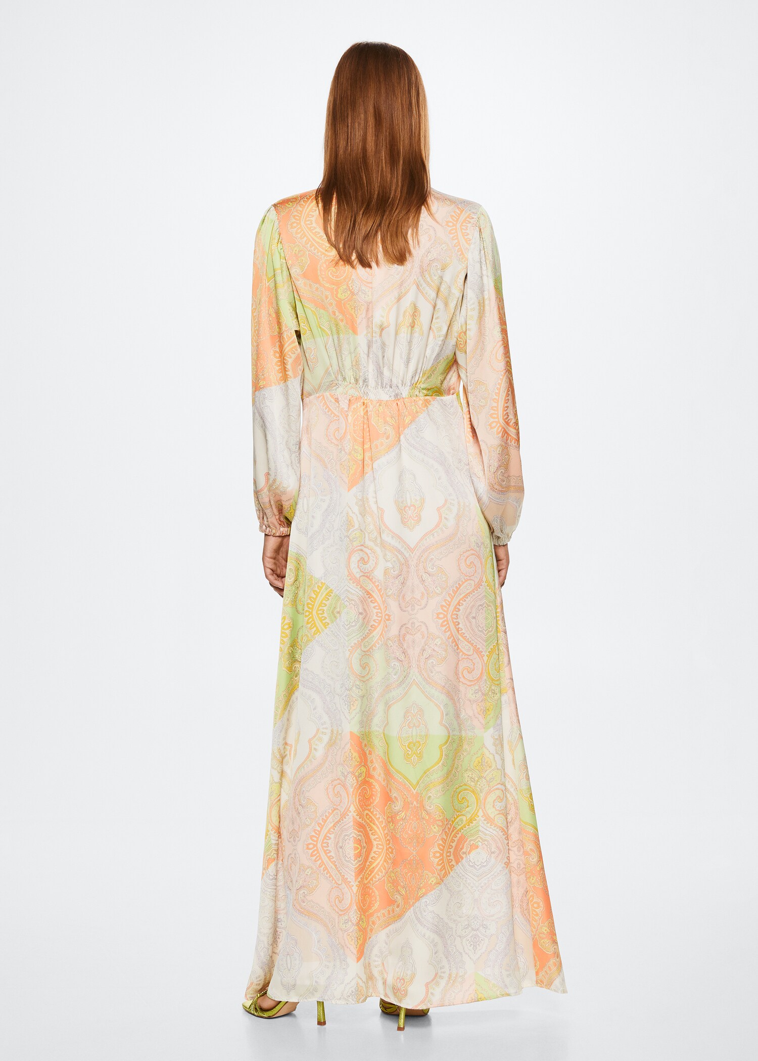 Paisley print dress - Reverse of the article