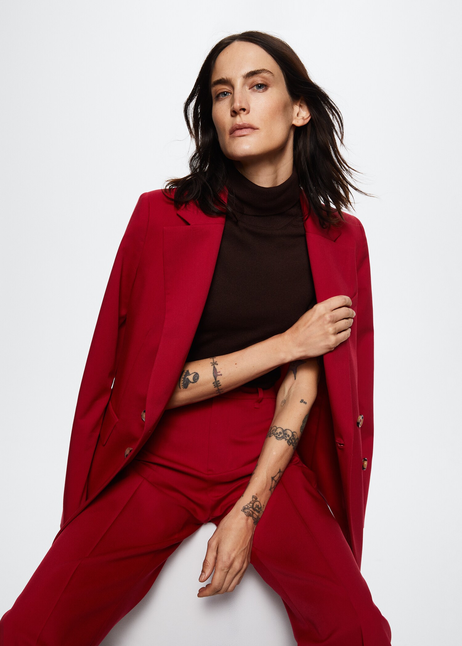 Double-breasted blazer - Details of the article 1
