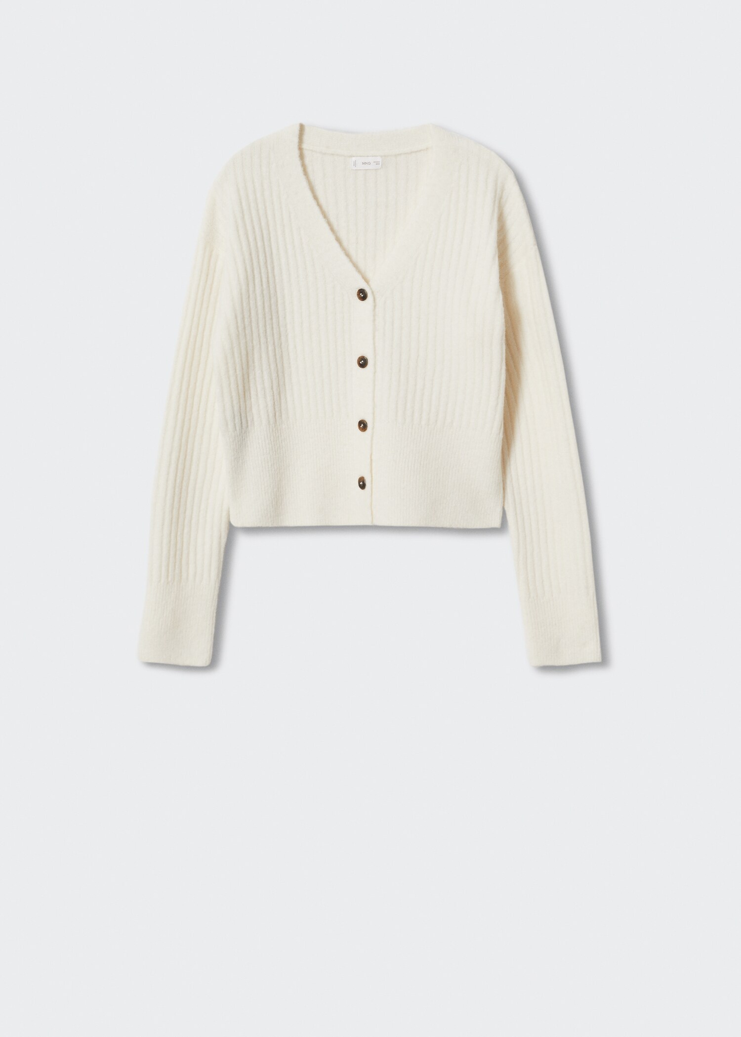 Chenille knitted cardigan - Article without model