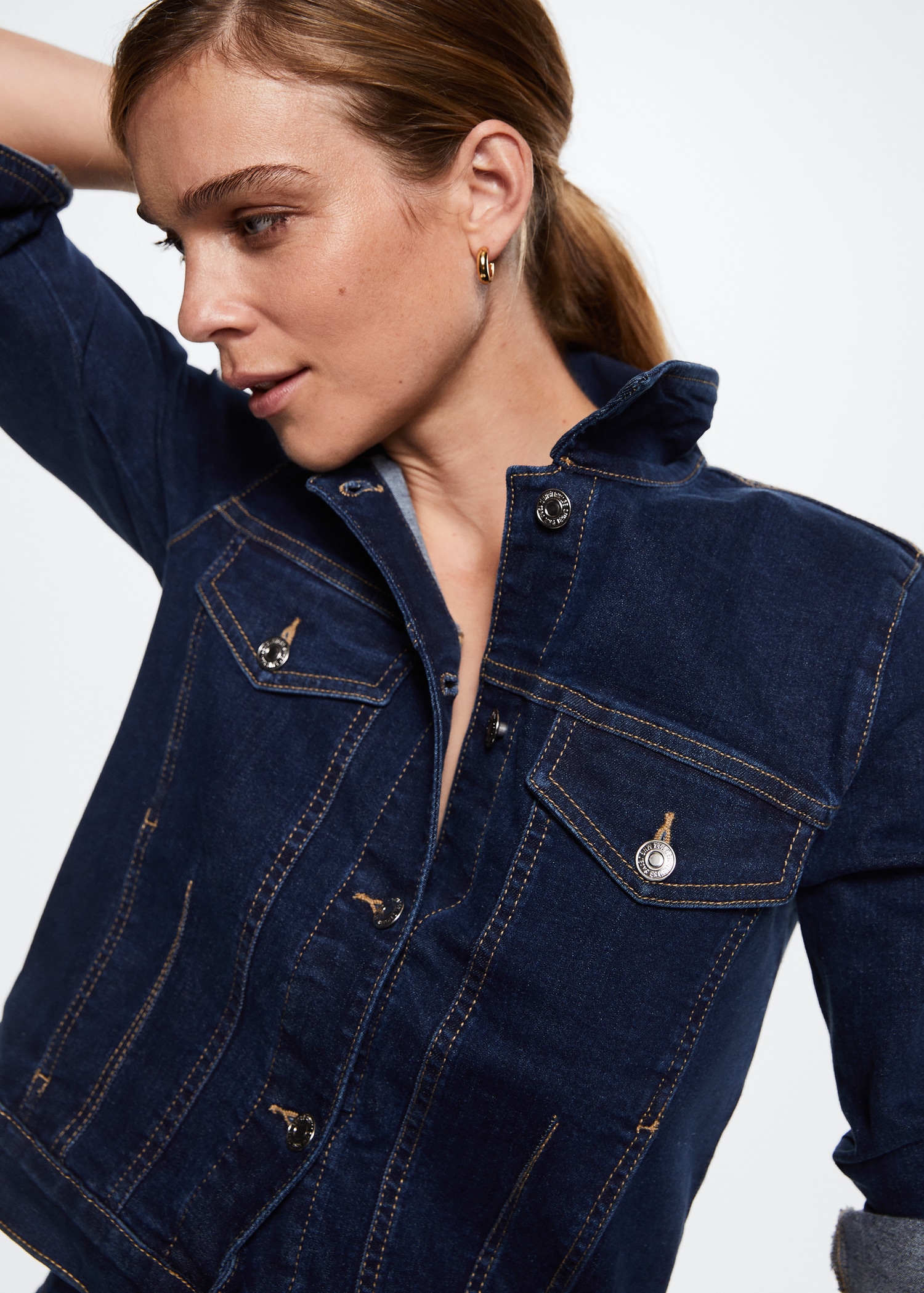 Cazadora denim algodón - Main Image