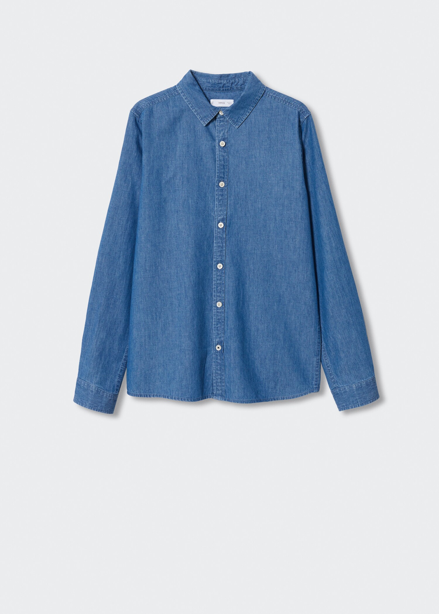 Katoenen denim overhemd - Artikel zonder model
