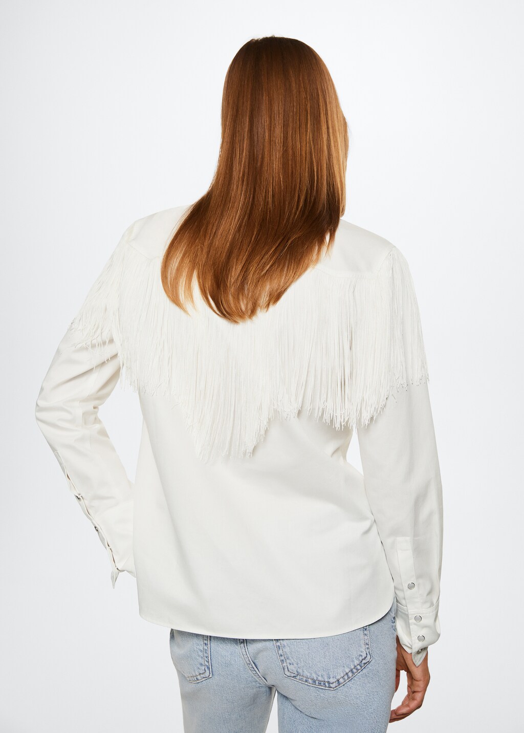トップス FRINGE OPEN BLOUSE レディース】W FACE FRINGE TOPS | CLANE(クラネ) / トップス