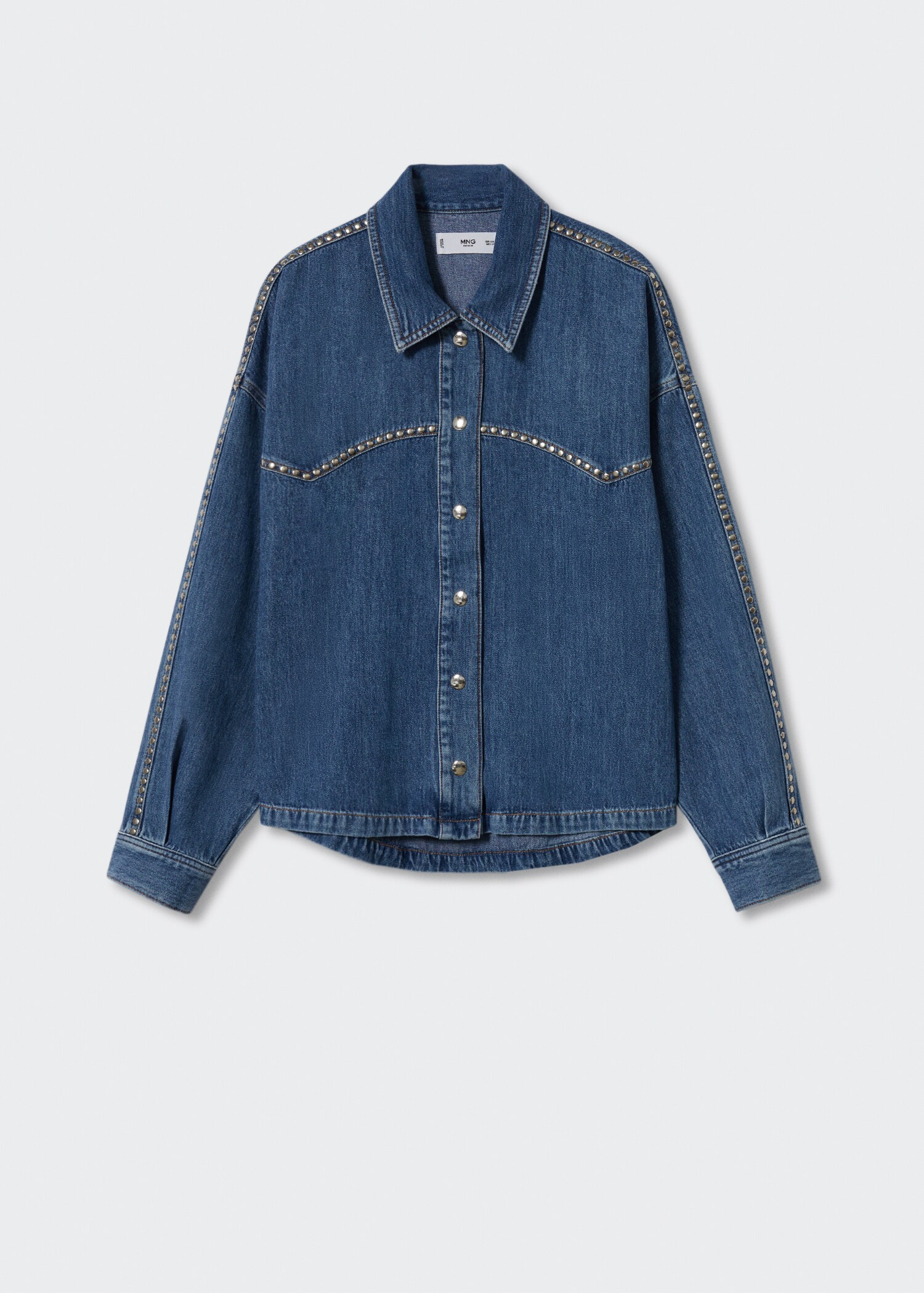 Denim shirt with studs - Article without model