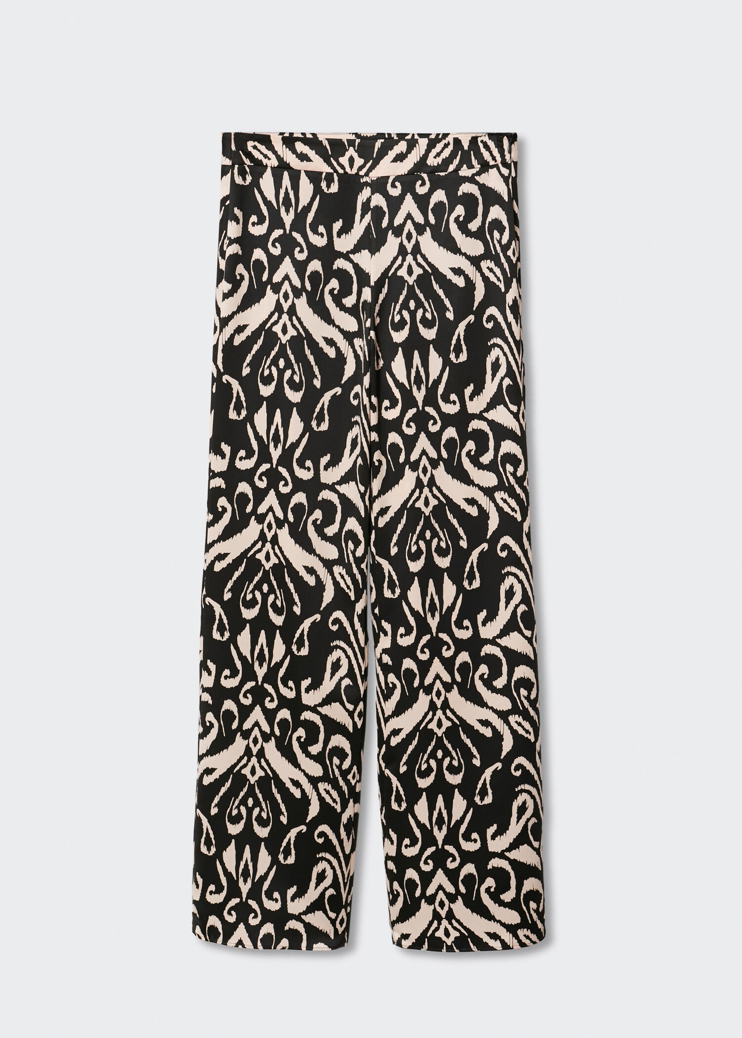 Satin printed trousers - Article without model