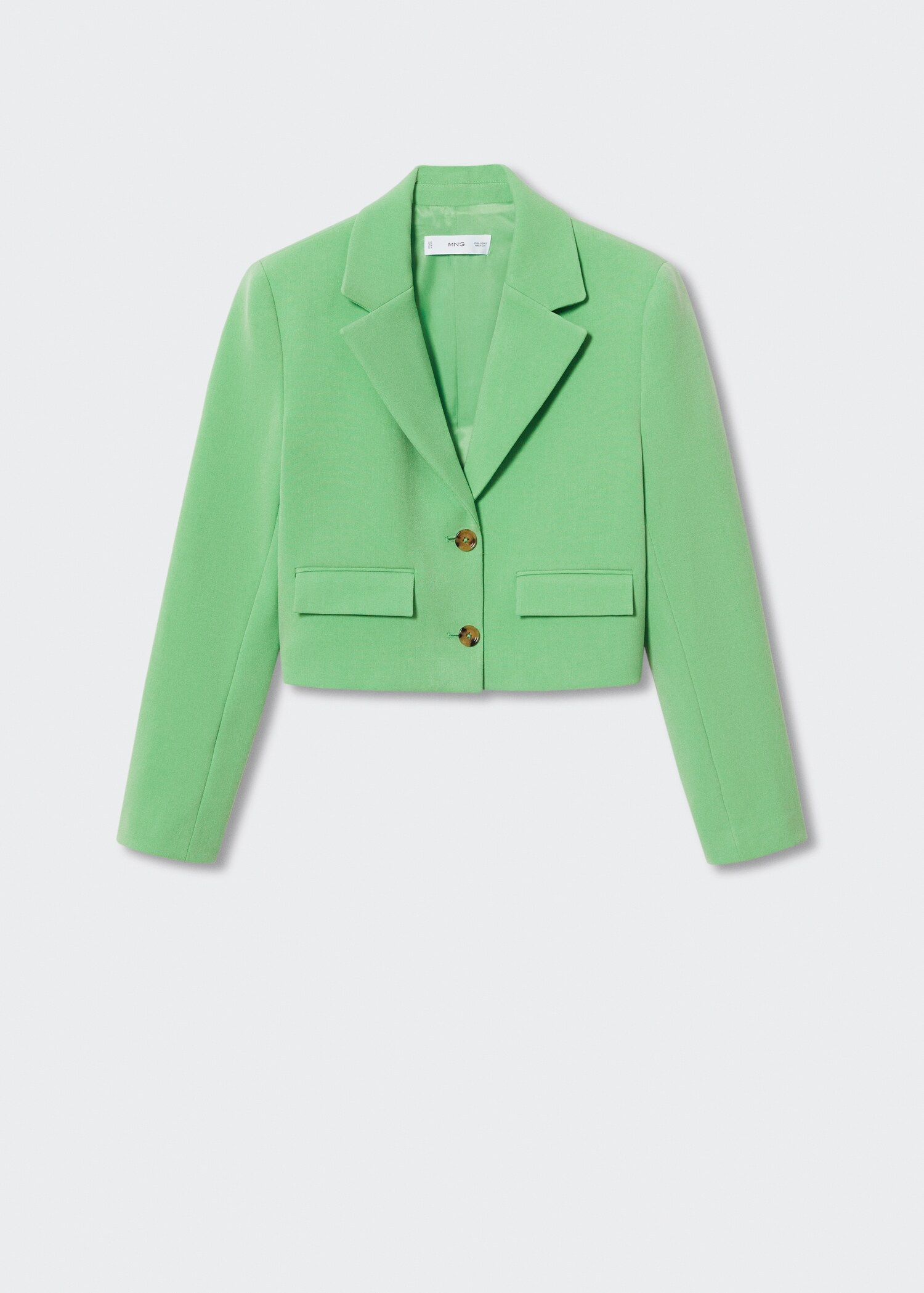 Blazer cropped de botões - Artigo sem modelo