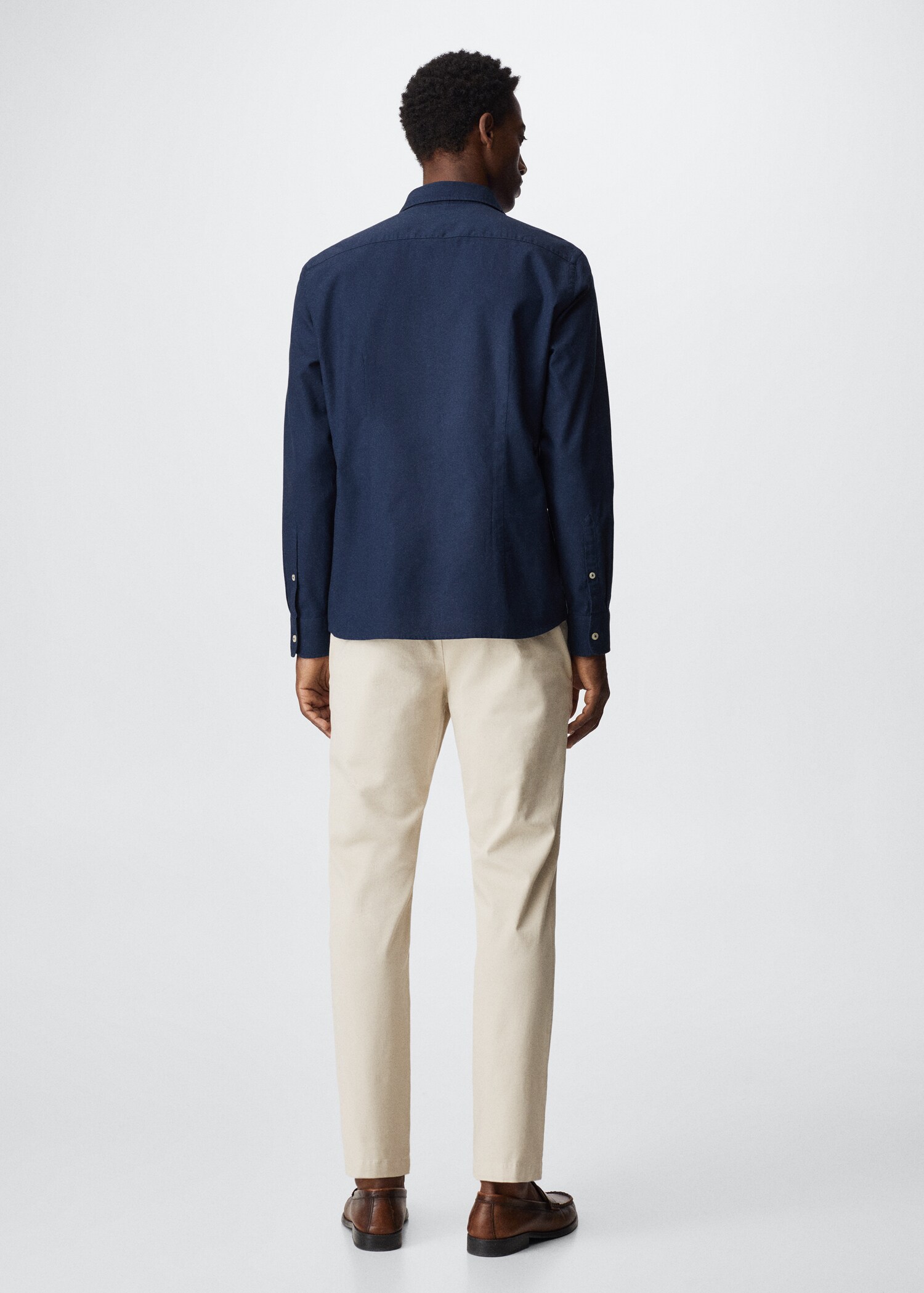 Chemise slim fit tissu oxford - Verso de l’article