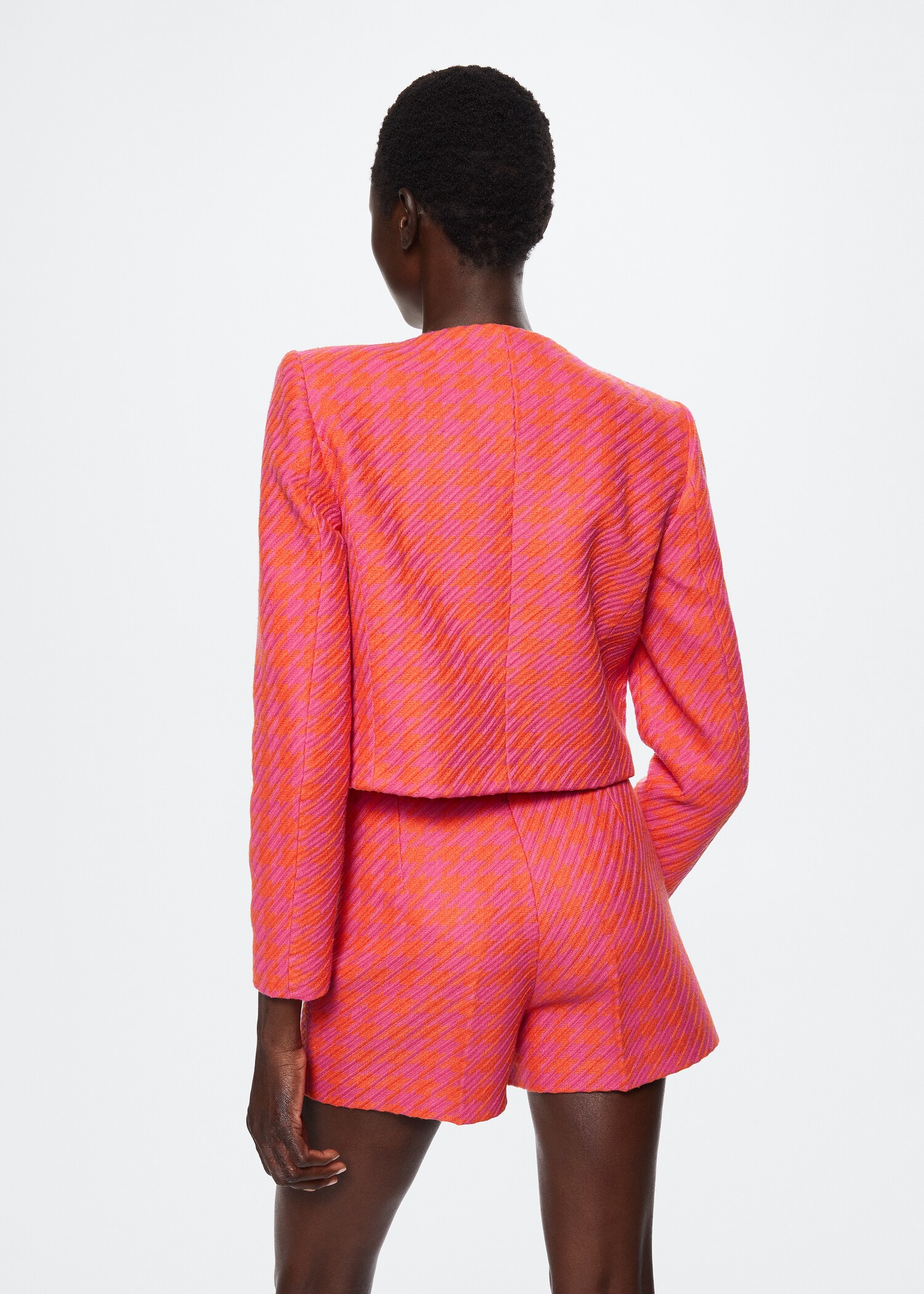 Crop tweed jacket - Reverse of the article