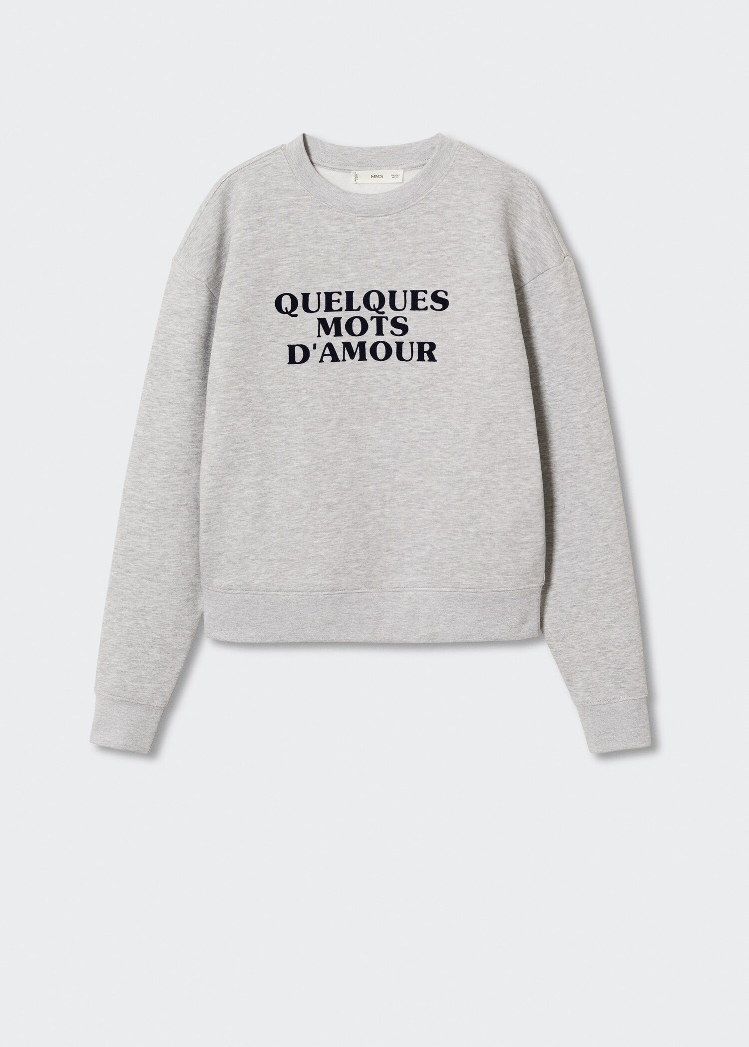 Baumwoll-Sweatshirt mit Aufschrift - Artikel ohne Model
