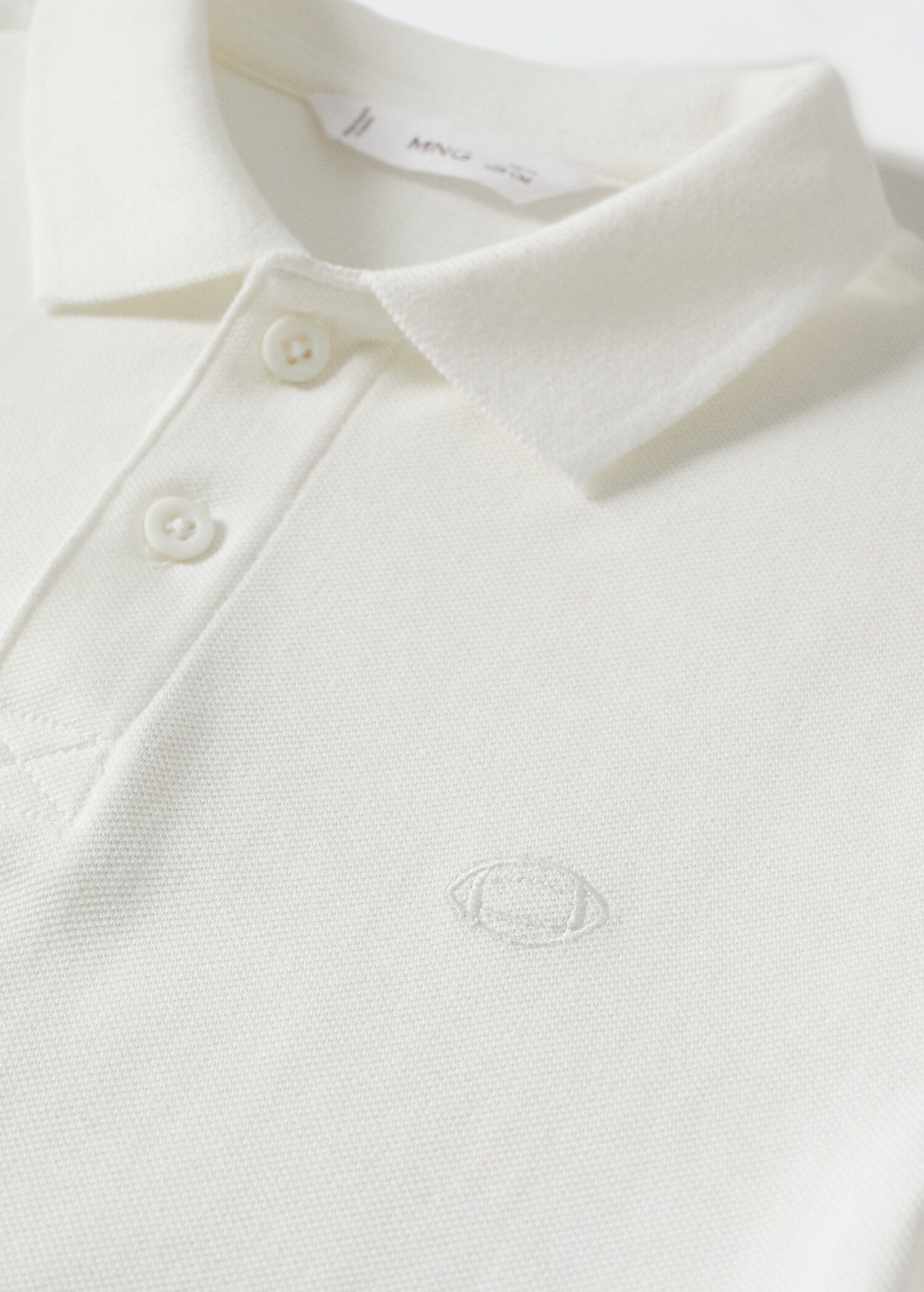Long sleeves cotton polo - Details of the article 8