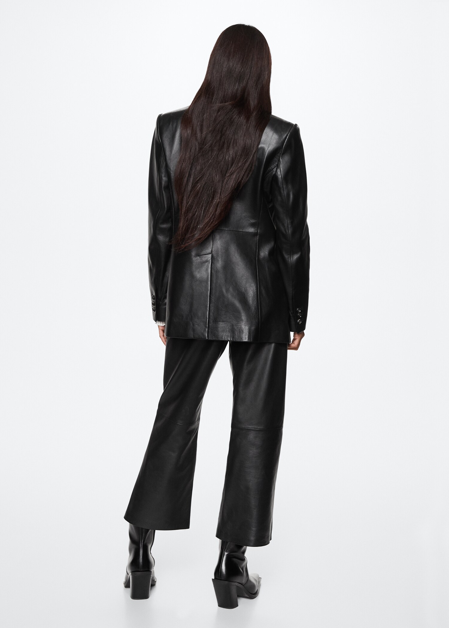 Blazer aus 100 % LWG-Leder - Rückseite des Artikels
