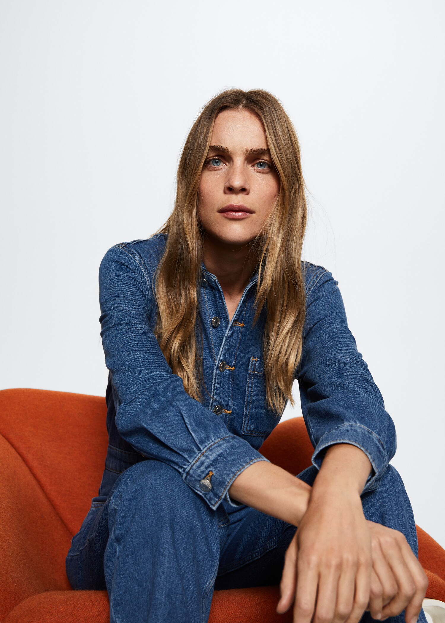 Ολόσωμη φόρμα μακριά denim - Λεπτομέρεια του προϊόντος 2