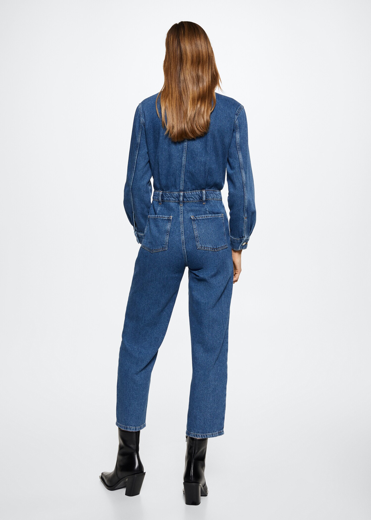 Ολόσωμη φόρμα μακριά denim - Πίσω όψη προϊόντος