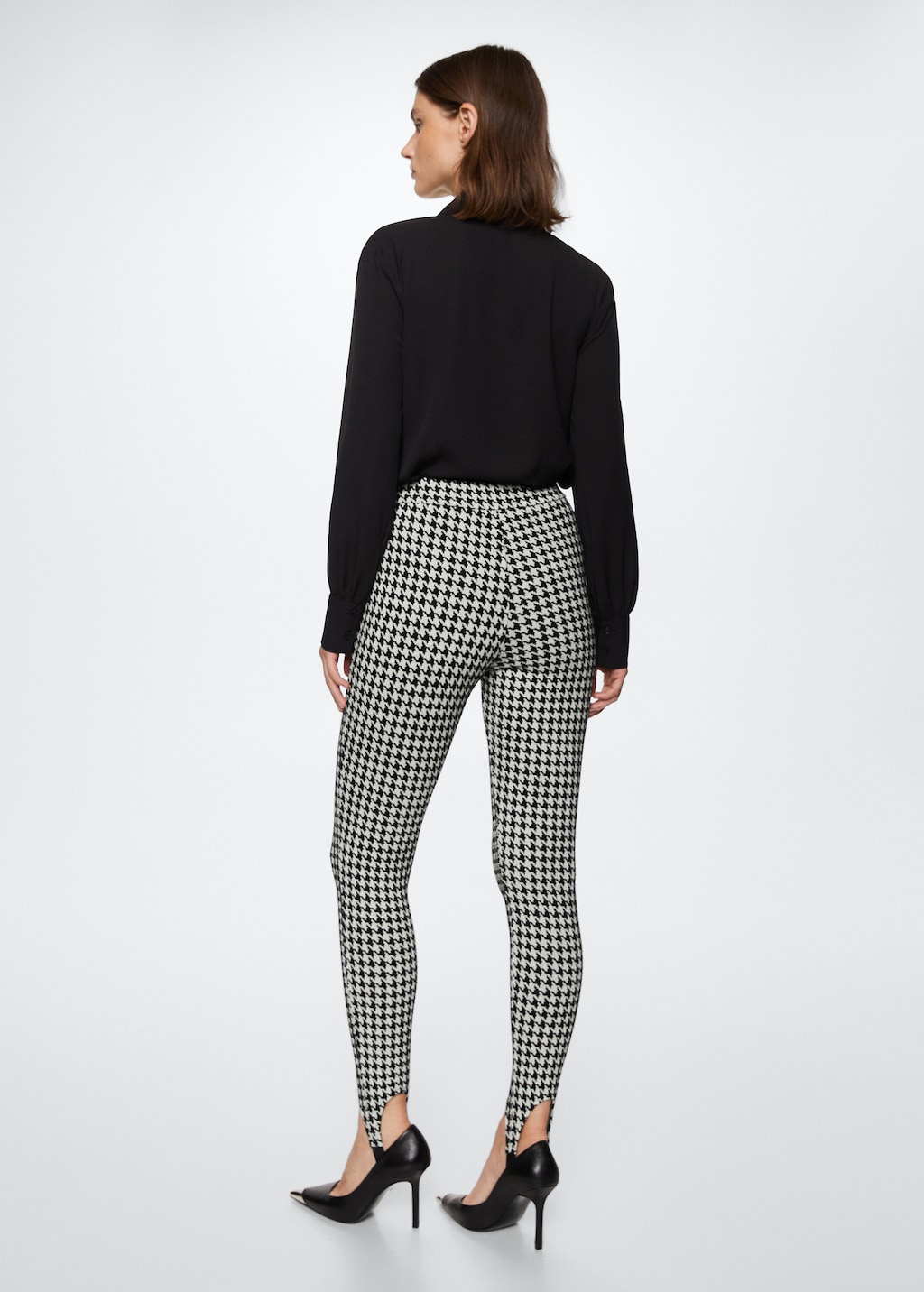 Legging pied de poule femme sales