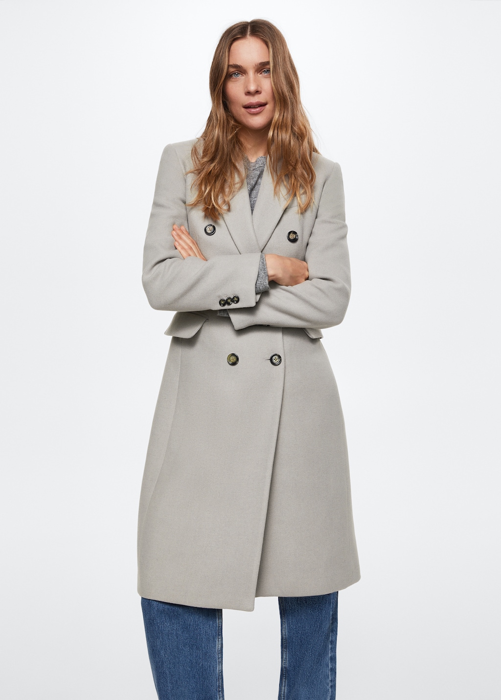 Tailored wool coat Women MANGO Azerbaijan