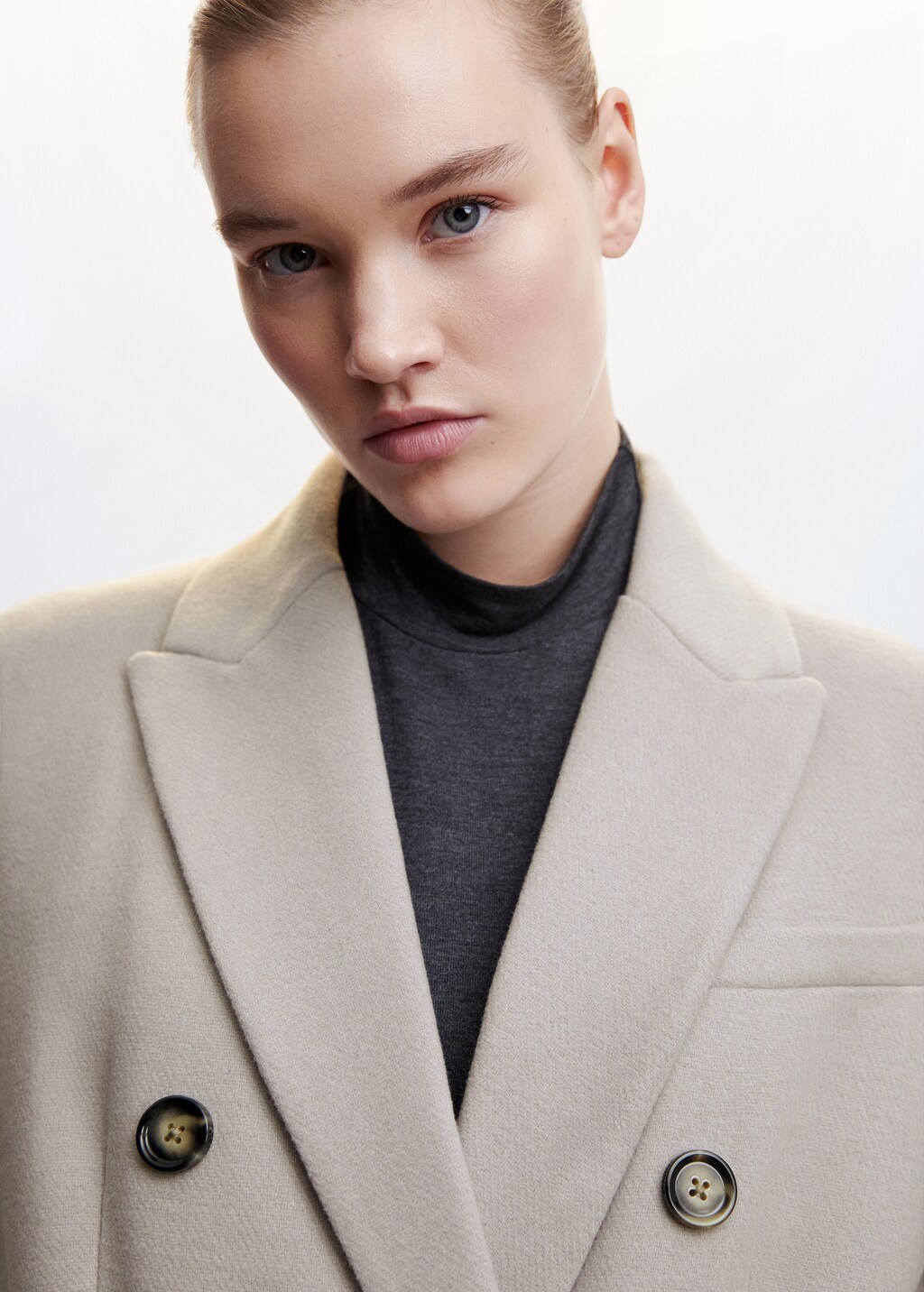 Mango beige coat best sale