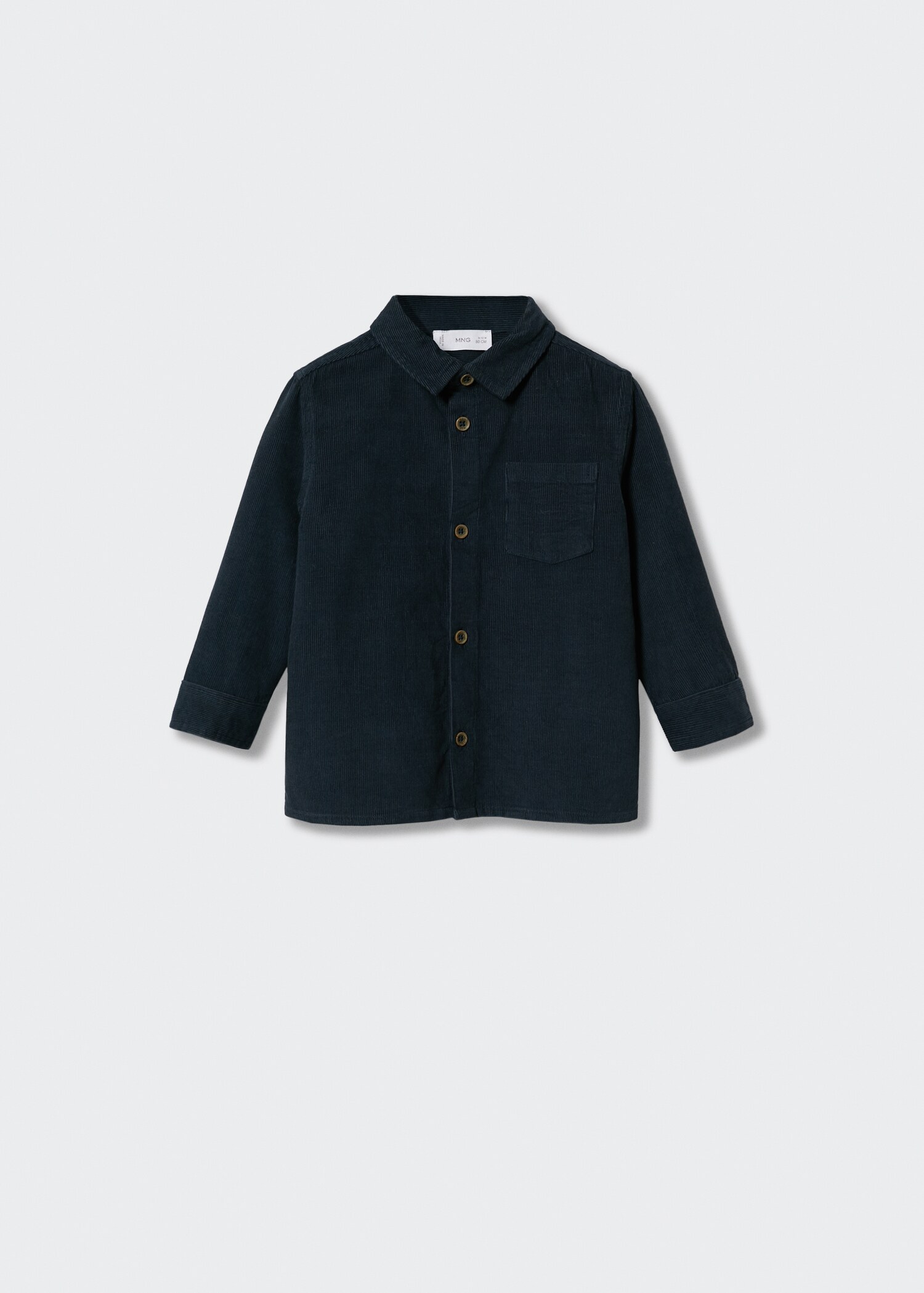 Camicia velluto a coste regular fit - Articolo senza modello