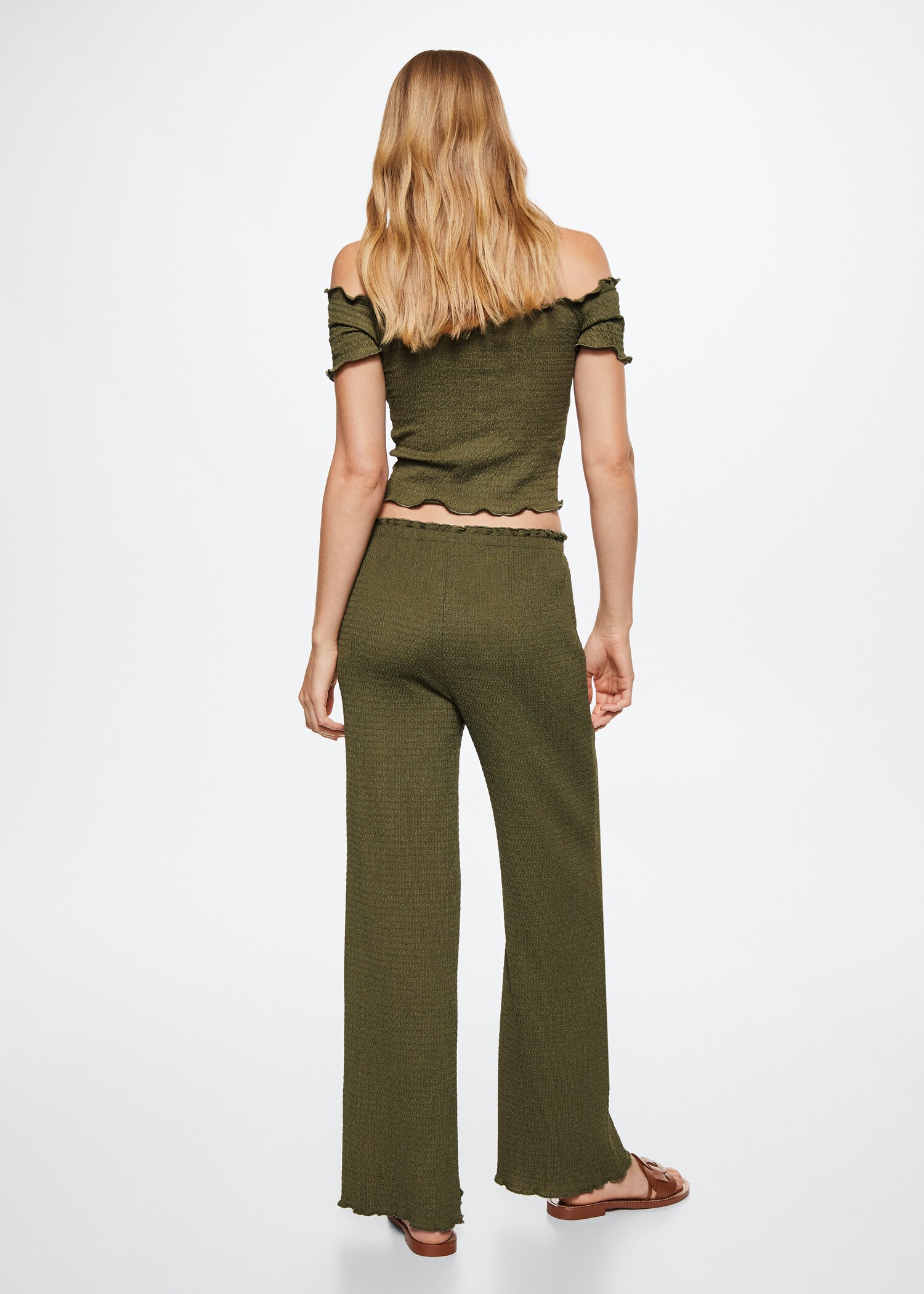 Pantalon fluide texturé - Verso de l’article