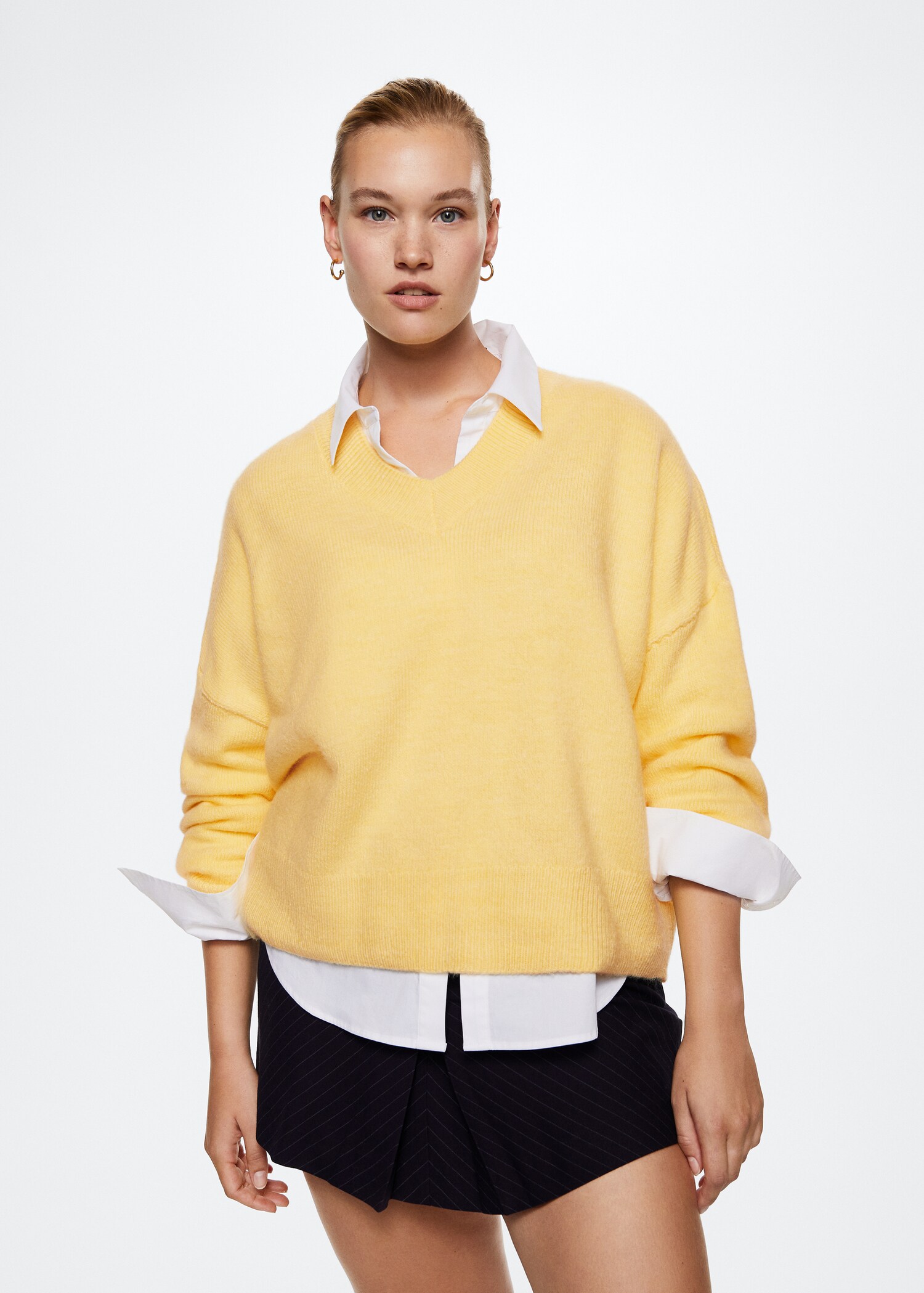 V-neck knit sweater - Details of the article 5