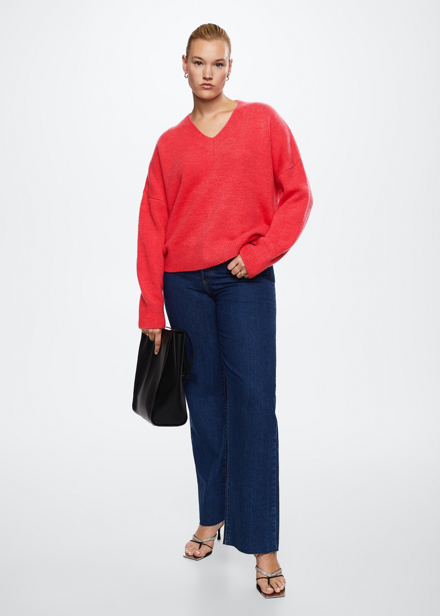V-neck knit sweater - Details of the article 3