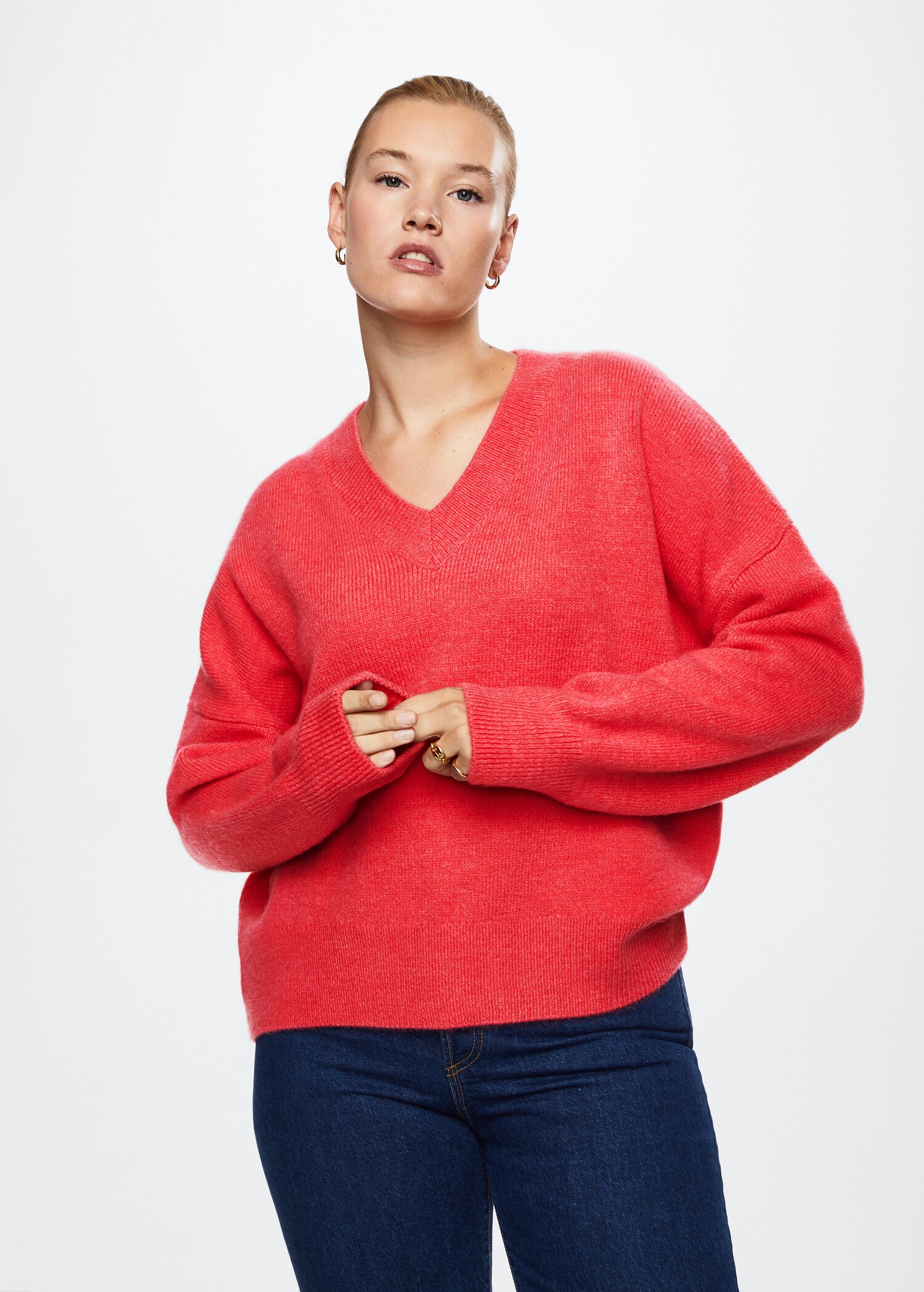 V-neck knit sweater - Details of the article 5