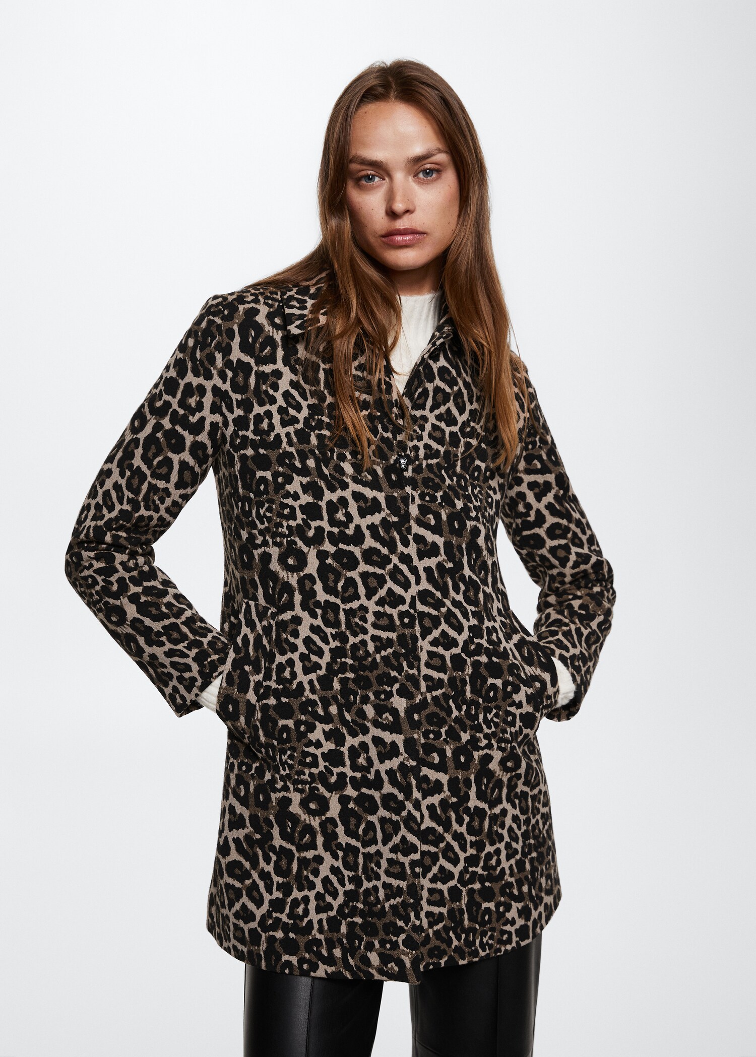 Animal print coat - Medium plane